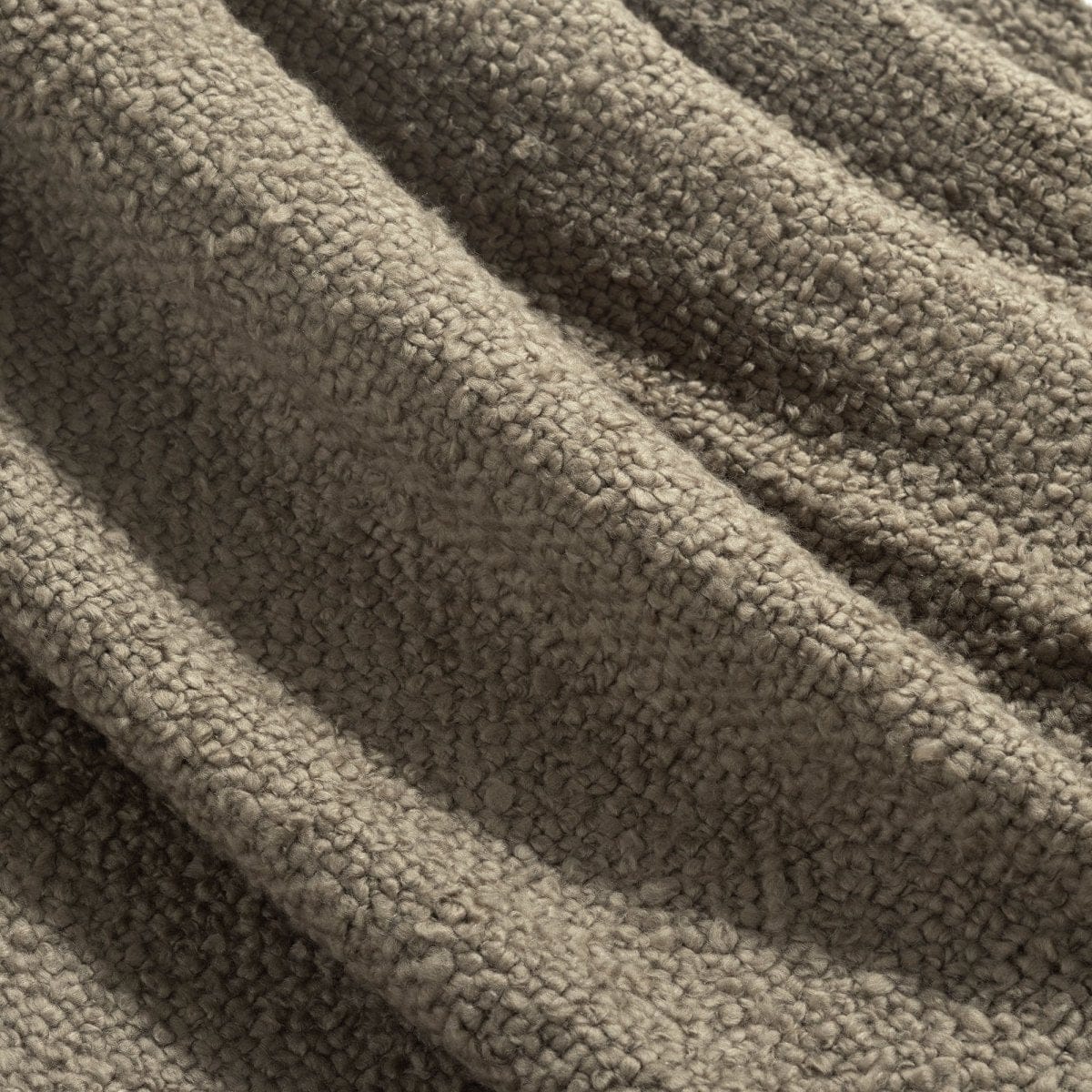 Tulum Boucle Textured Woven Fringed Throw Blanket