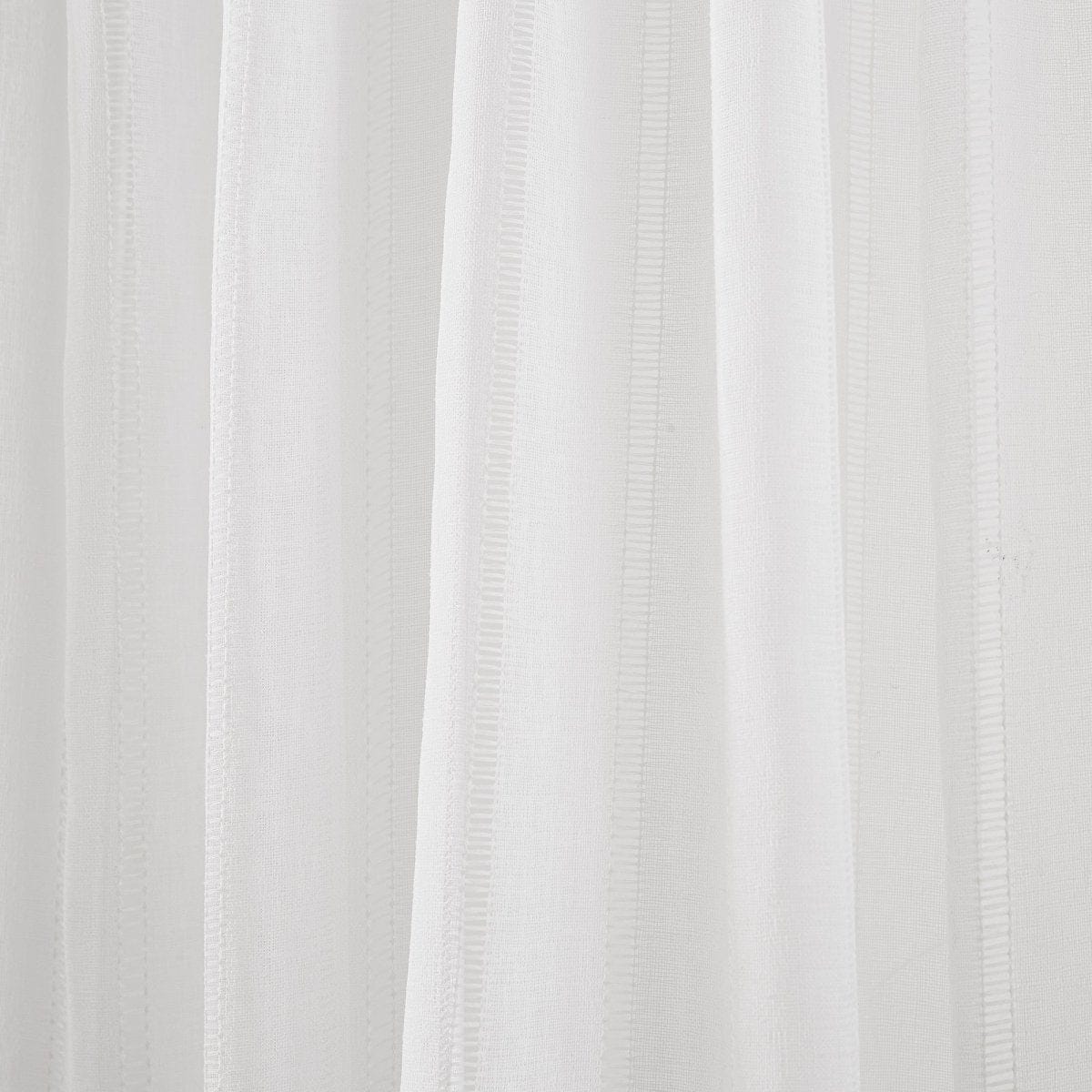 Calia Textured Stripe Sheer Window Curtain Panels