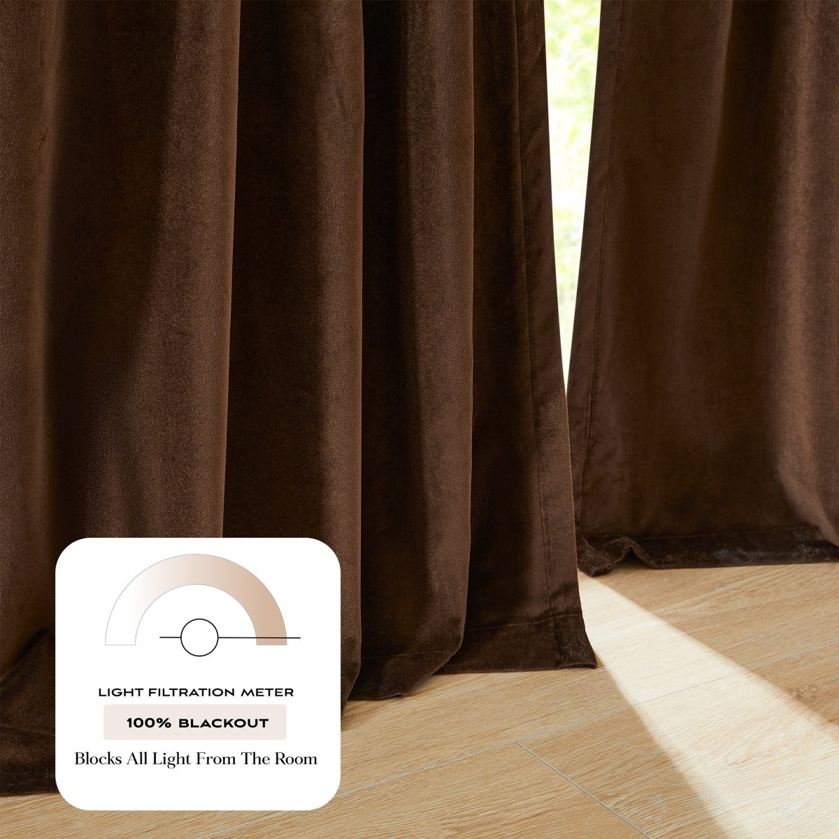 Terran Velvet Blackout Window Curtain Panels