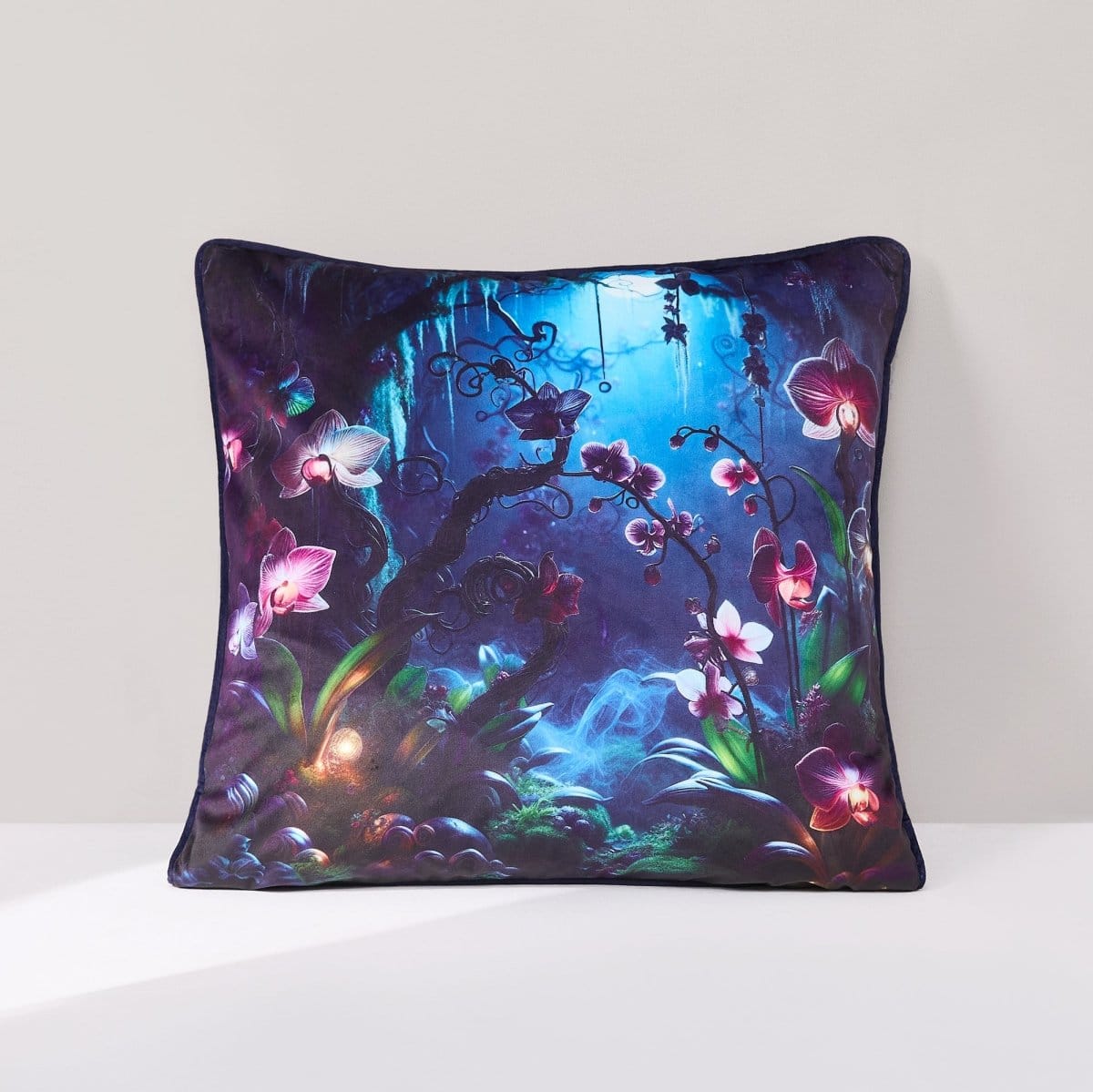 Fantasy Orchids Decorative Pillow