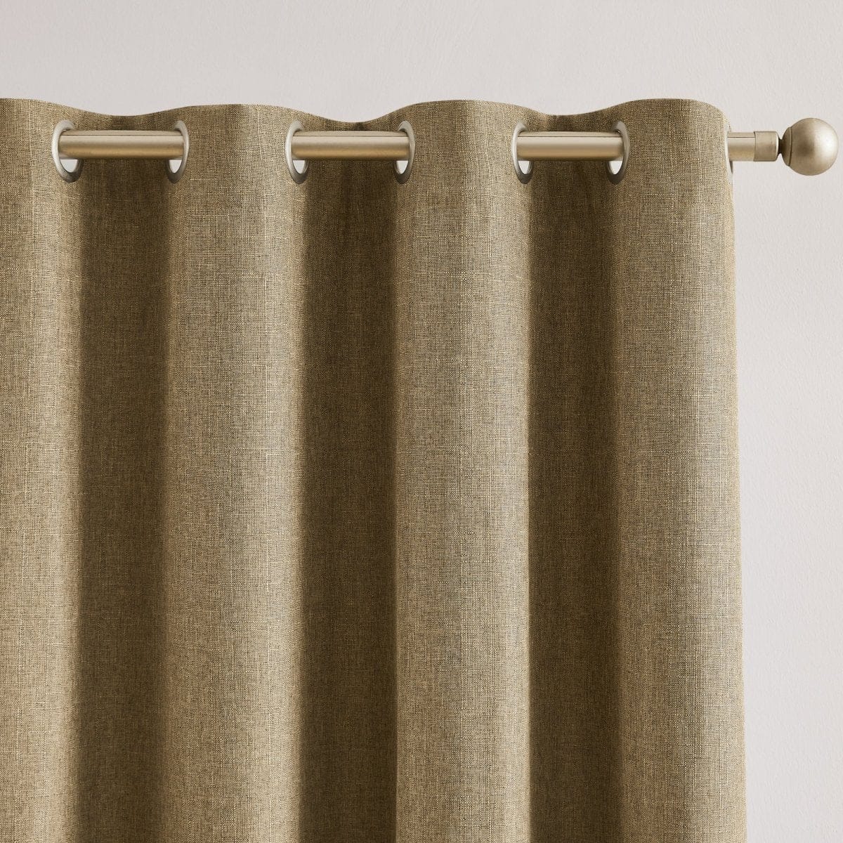 Meena Slub 100% Blackout Window Curtain Panels