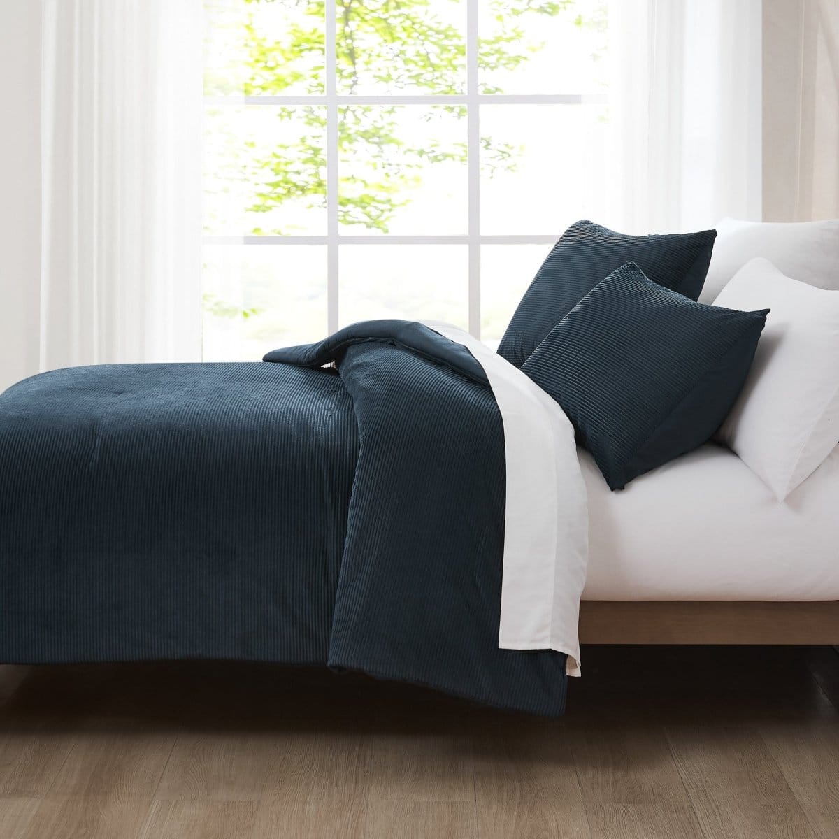Arden Ribbed Corduroy Comforter Set