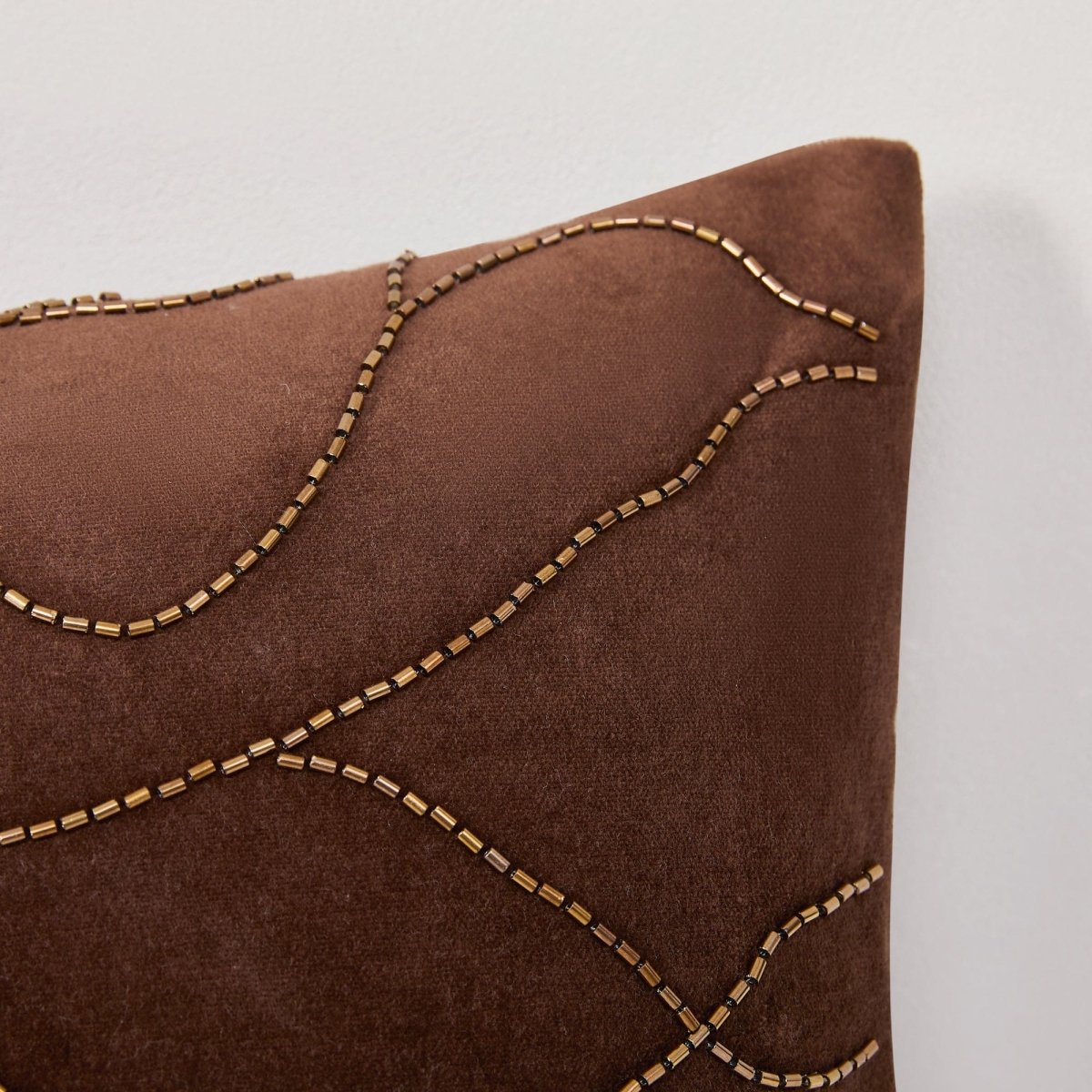 Roots Velvet Decorative Pillow Cover