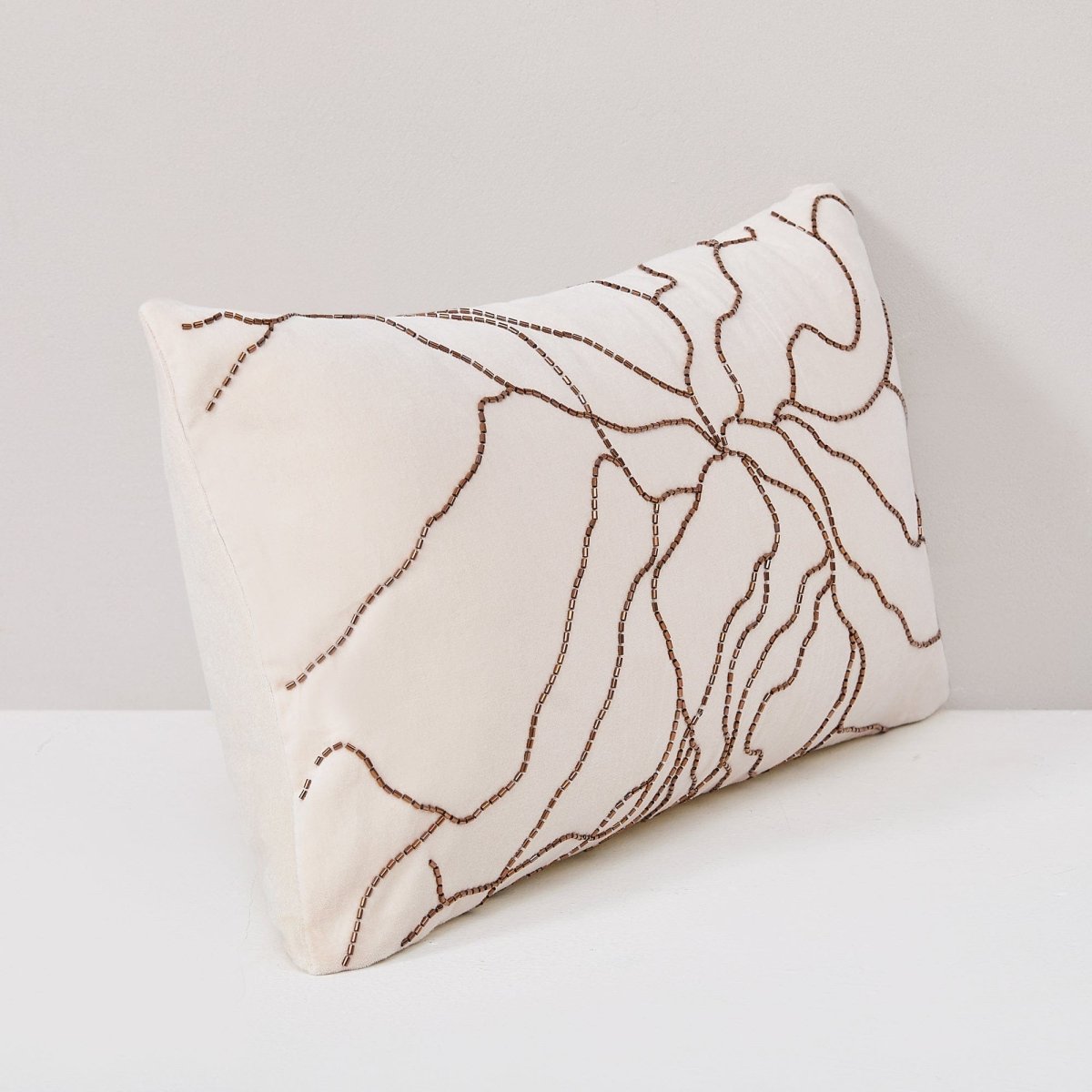 Roots Velvet Decorative Pillow Cover