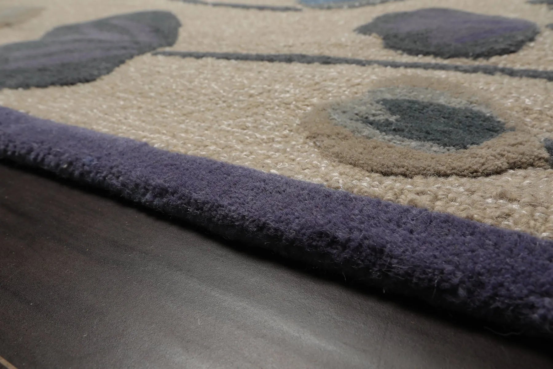 LoomBloom Multi Size Beige Hand Tufted Contemporary Botanical Wool and Silk Oriental Area Rug