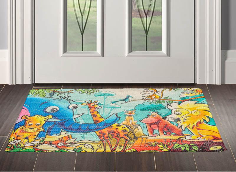 2' 00"x3' 00" Braided Mat Oriental Area Persian Rug