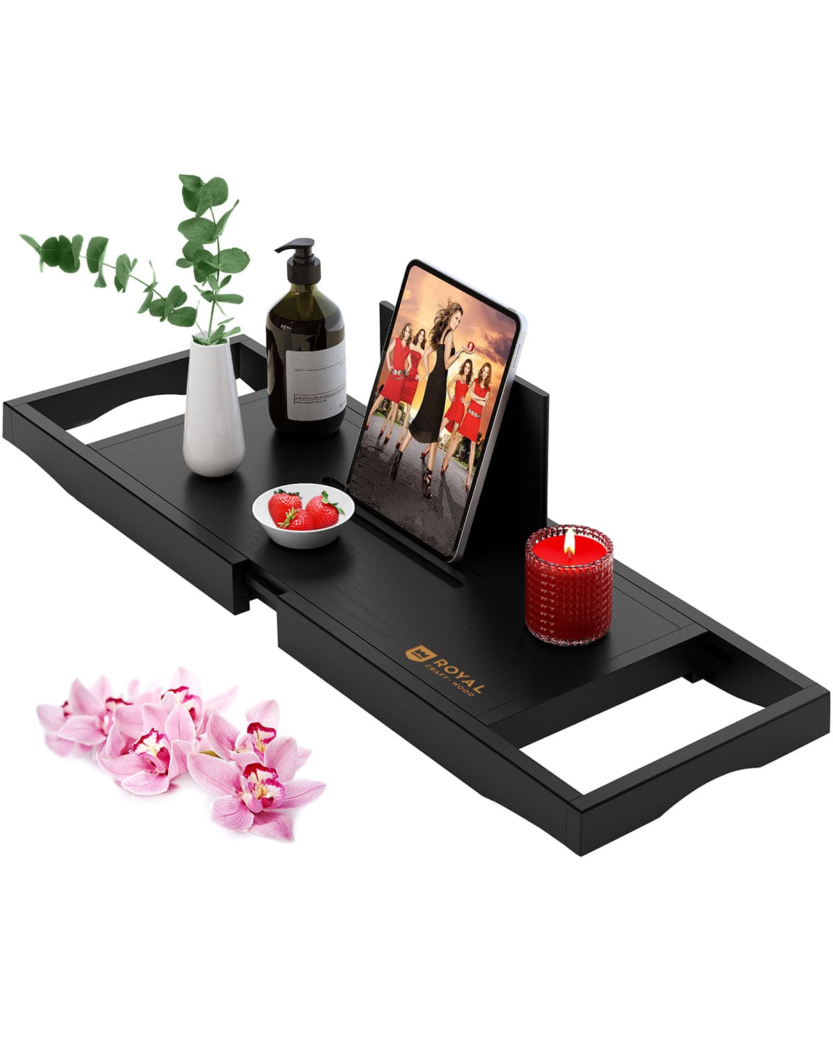 Bathtub Caddy Tray Lite, Black