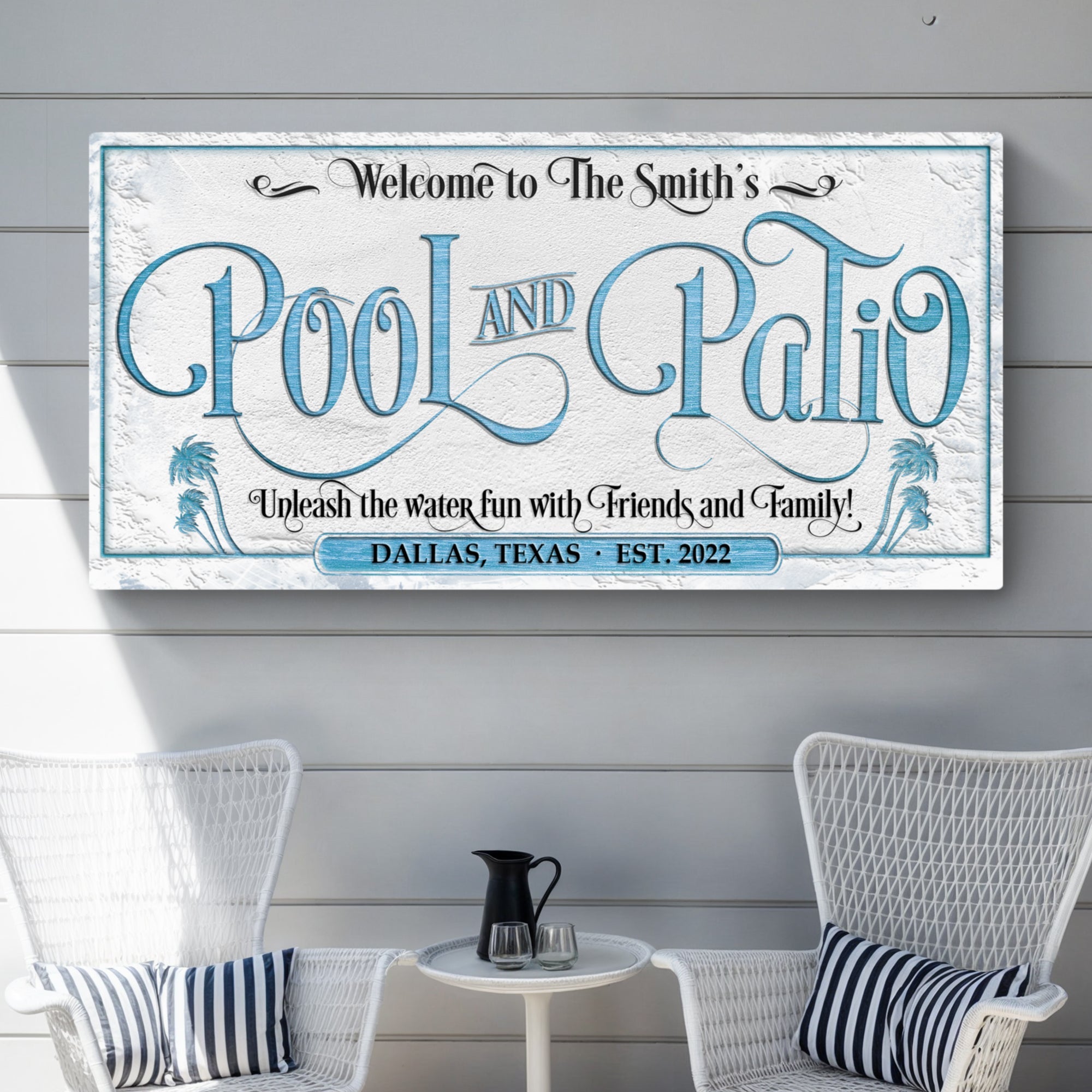 Personalized Pool & Patio Sign