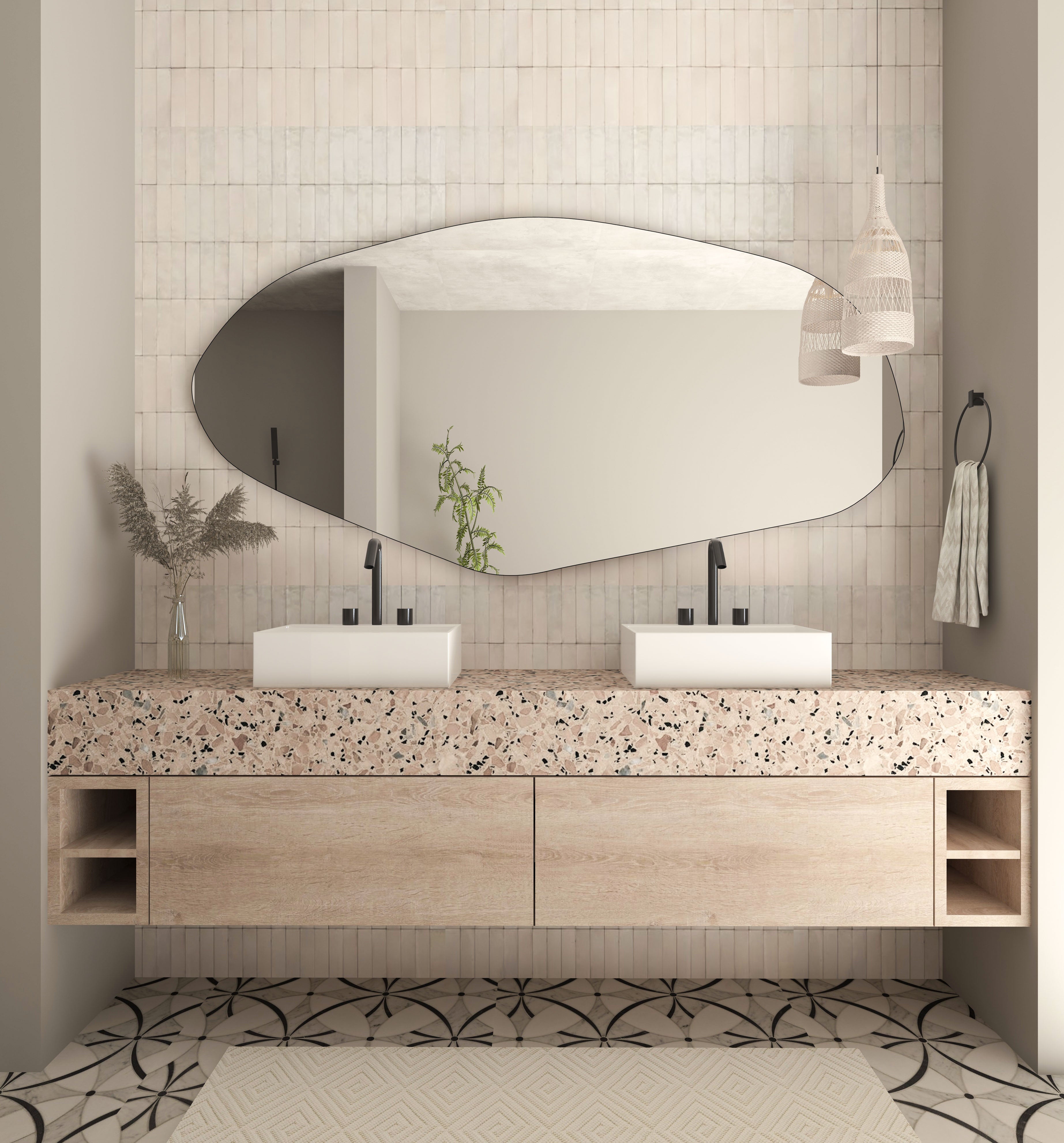 Sile Irregular Asymmetrical Mirror