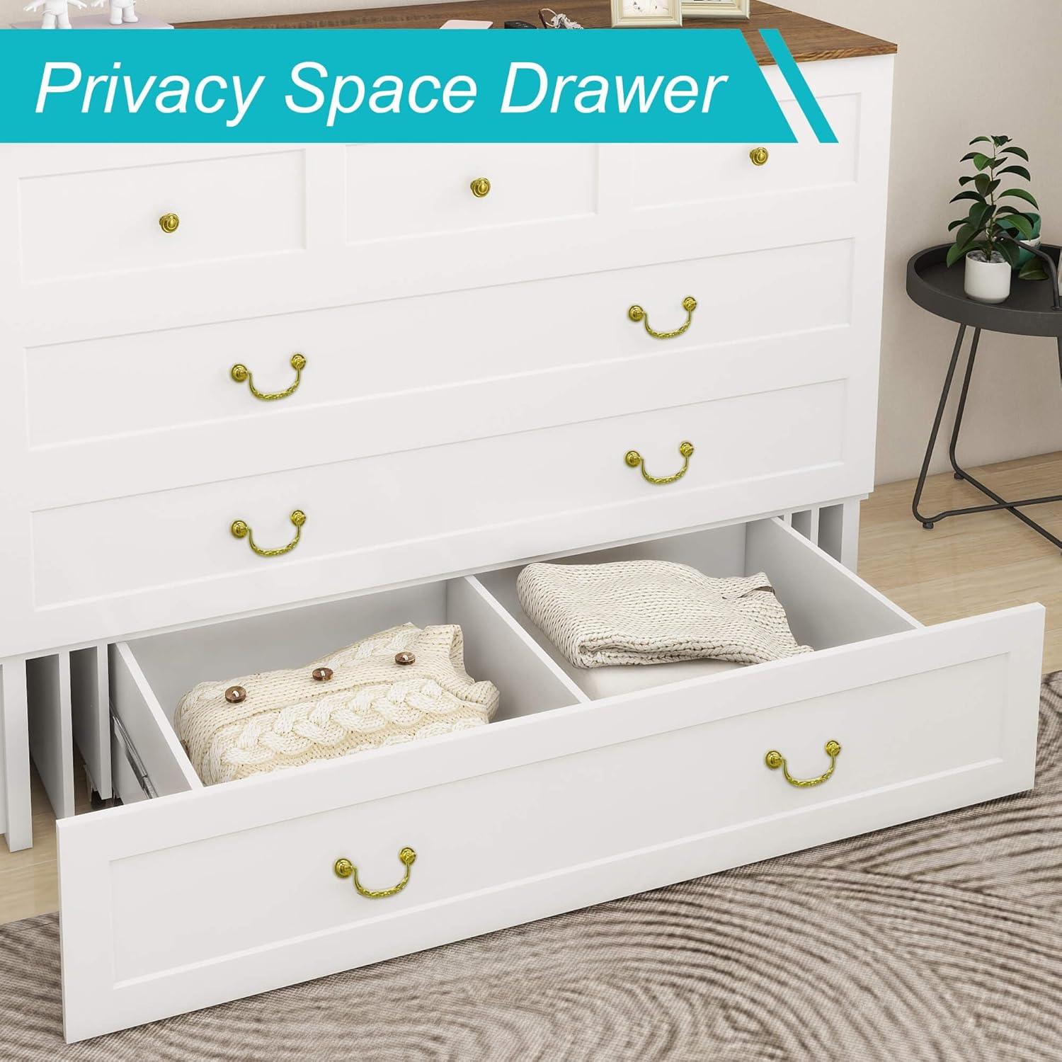 Queen Murphy Bed Cabinet with Storage, USB Ports & Foldable Design - PRHOMZ