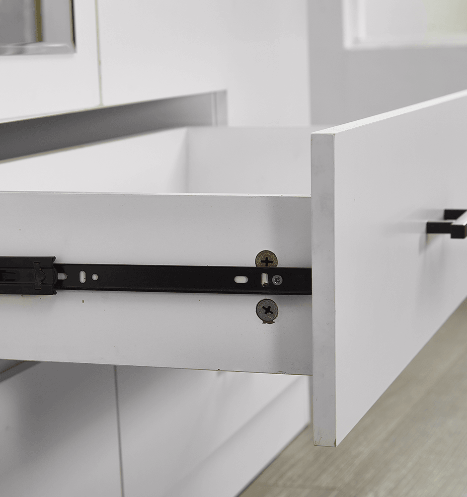 71" H White Armoire Wardrobe Closet with 4 Doors, Storage Drawers & Hanging Rod | 63" W Bedroom Storage Cabinet - PRHOMZ