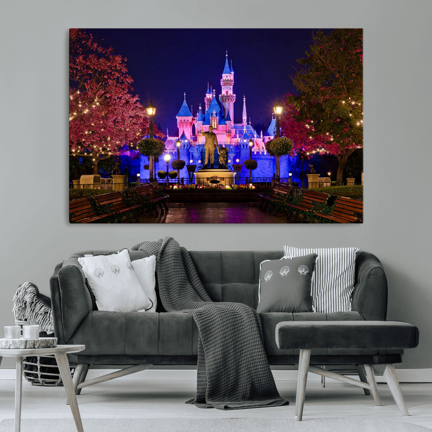 Castle Large Wall Art Disney Magic Kingdom Kids Room Decor -