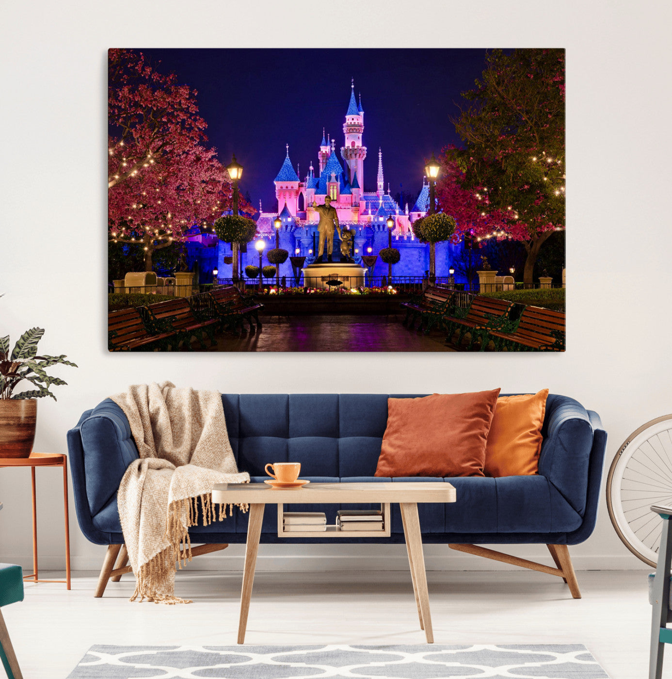 Castle Large Wall Art Disney Magic Kingdom Kids Room Decor -