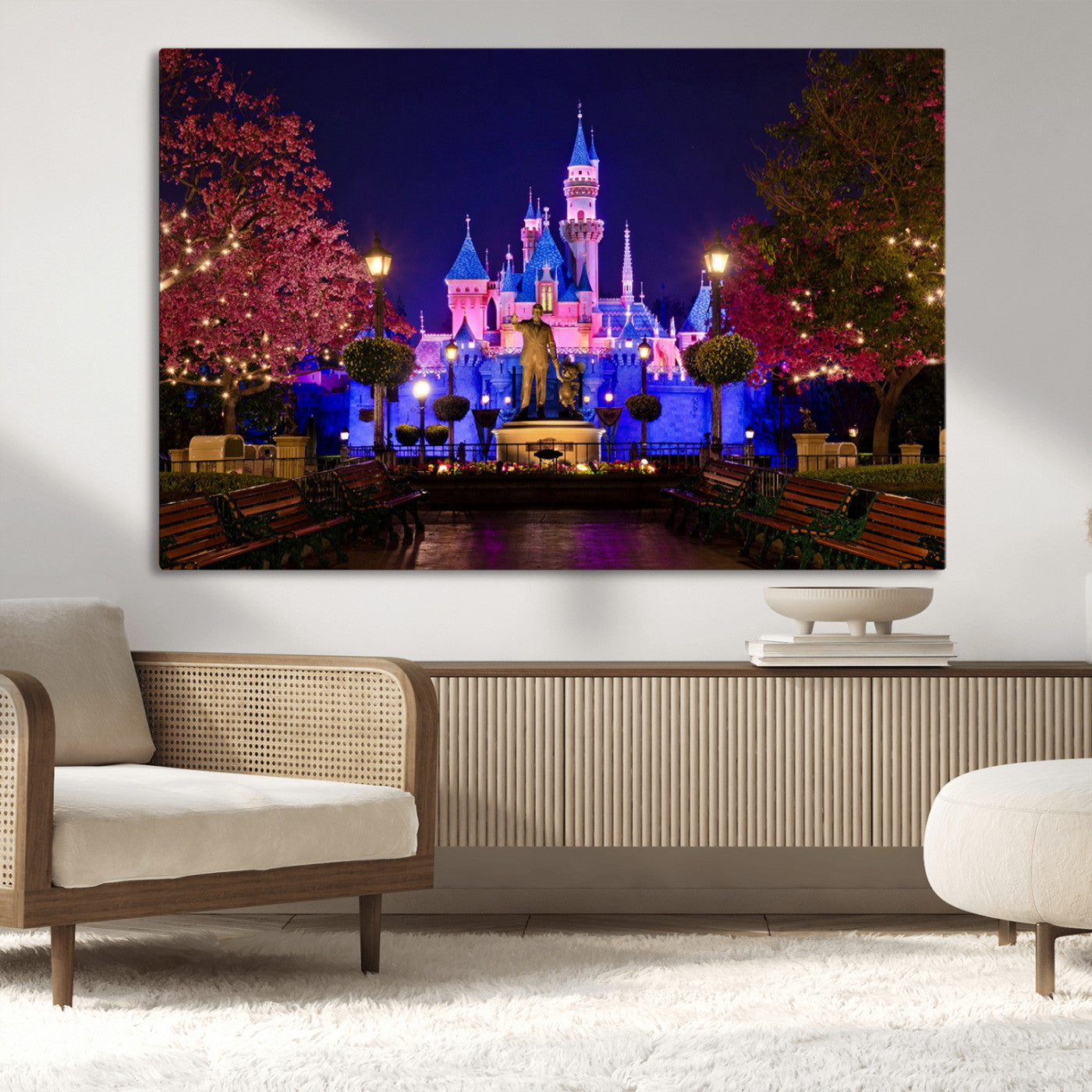 Castle Large Wall Art Disney Magic Kingdom Kids Room Decor -