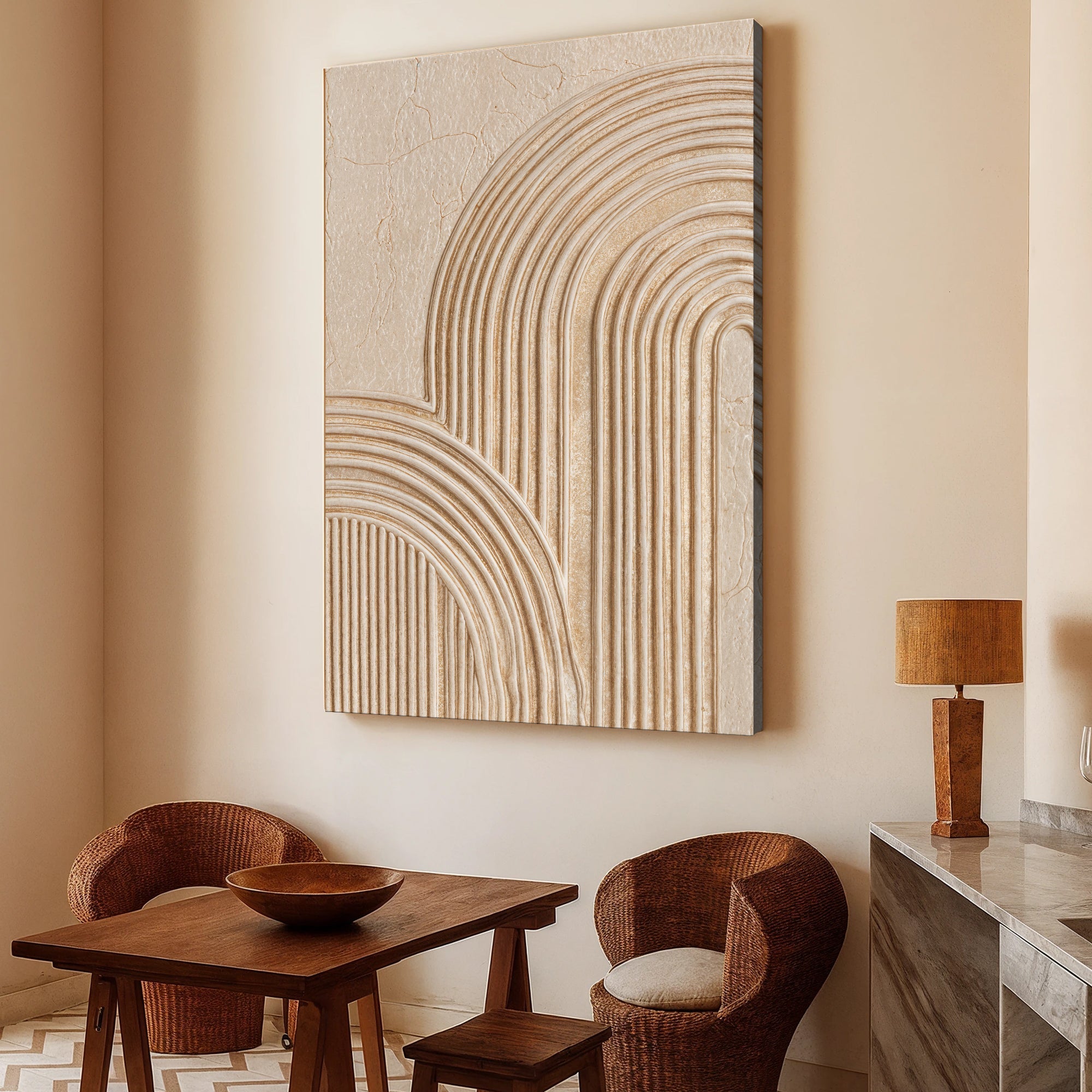 Abstract Minimalist Impasto Wall Art