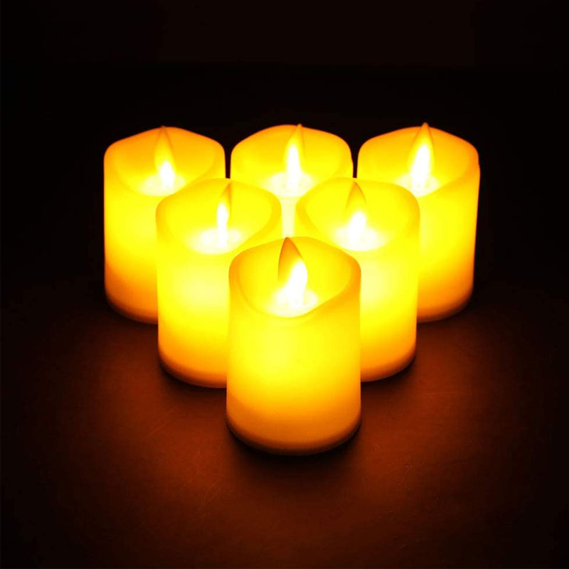 2"x2.8" tall Battery Candle (Set of 6)-0
