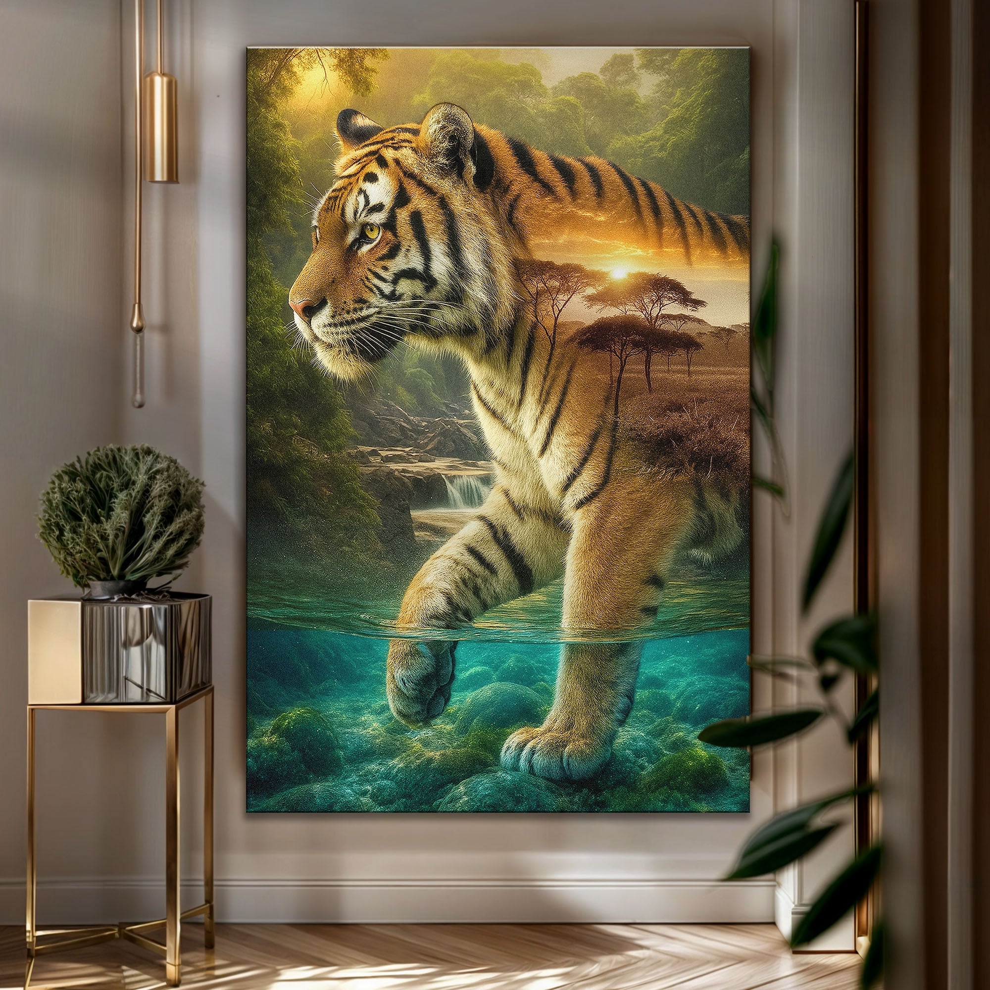 Tiger's Allegory Wall Art