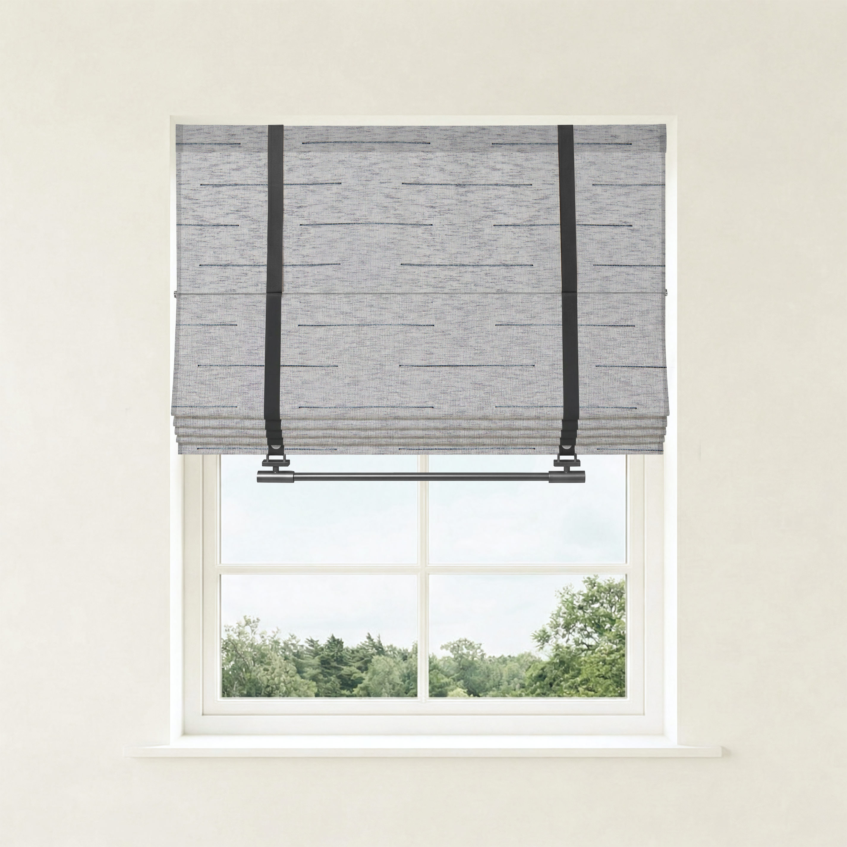 Matilda Custom Linen Roman Shades-0