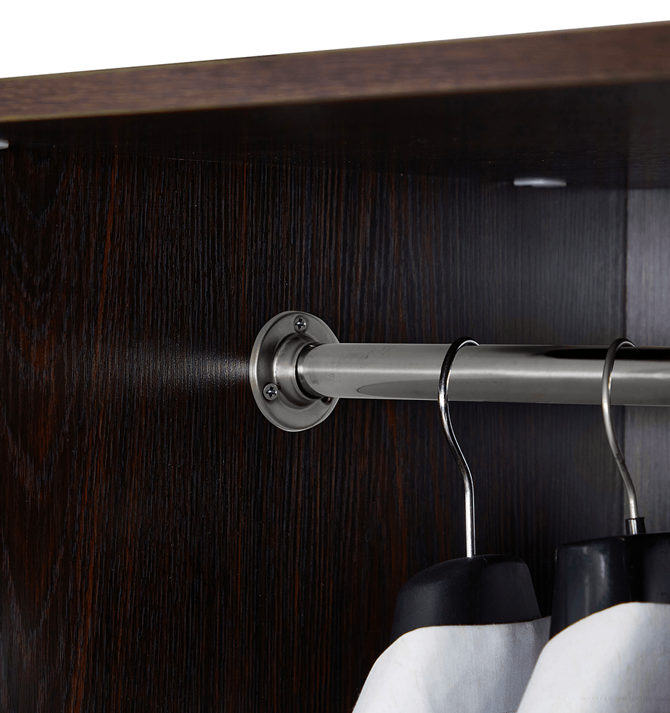 71" H Wooden Armoire Wardrobe Closet with Mirror, 4 Doors, Drawers & Shelves | 63" W Bedroom Storage Cabinet - PRHOMZ