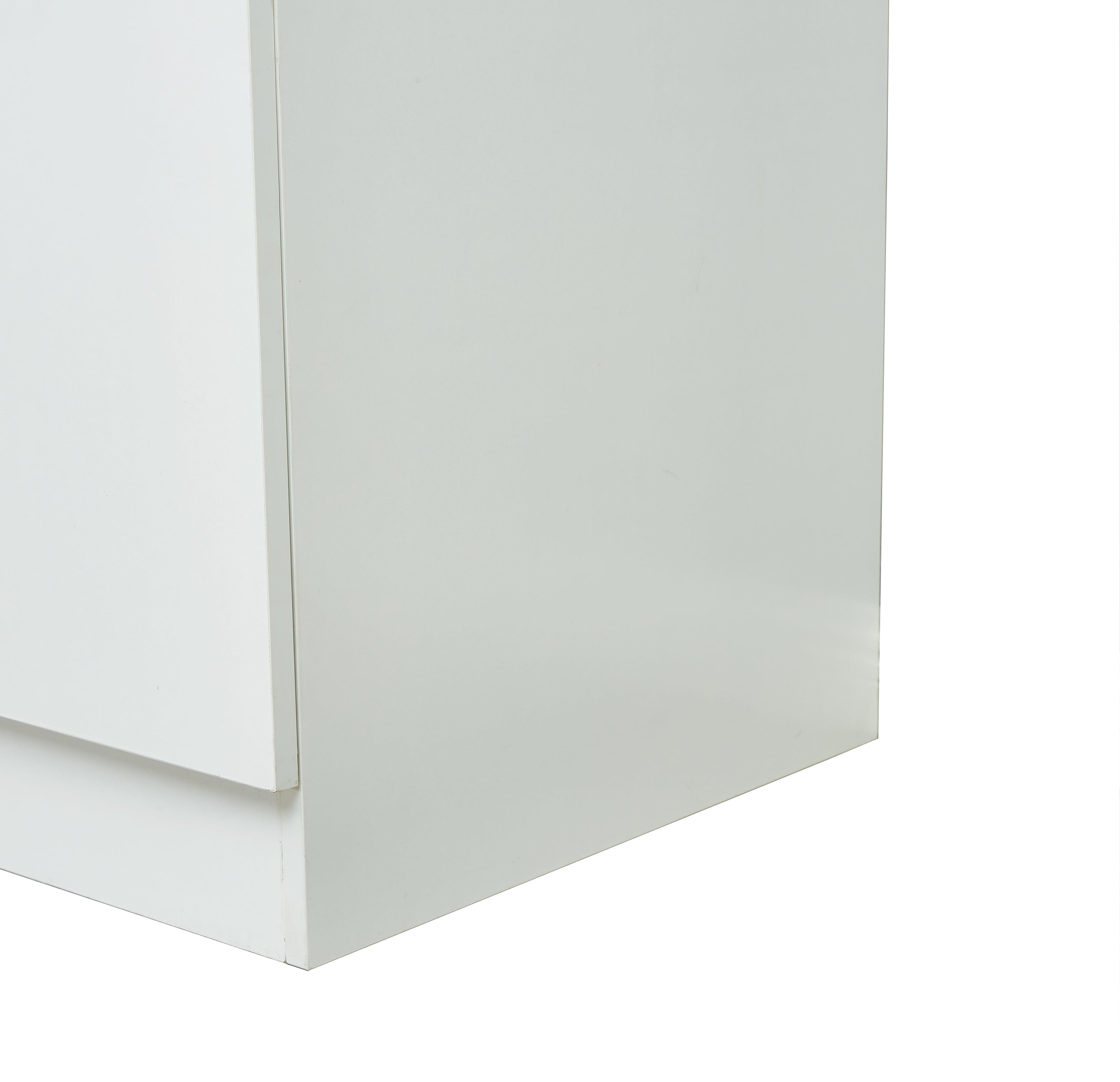 Spacious Armoire Wardrobe Closet with 4 Doors, 2 Hanging Rods & Drawers | White Wood Clothes Storage Cabinet - PRHOMZ