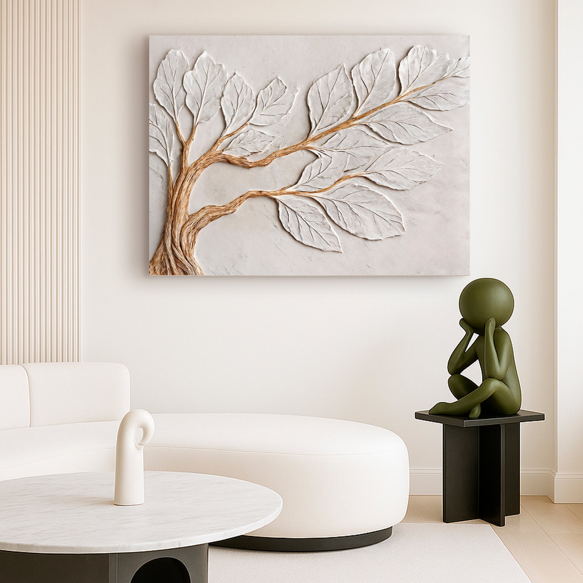 Calm In Ivory Clay Wall Art