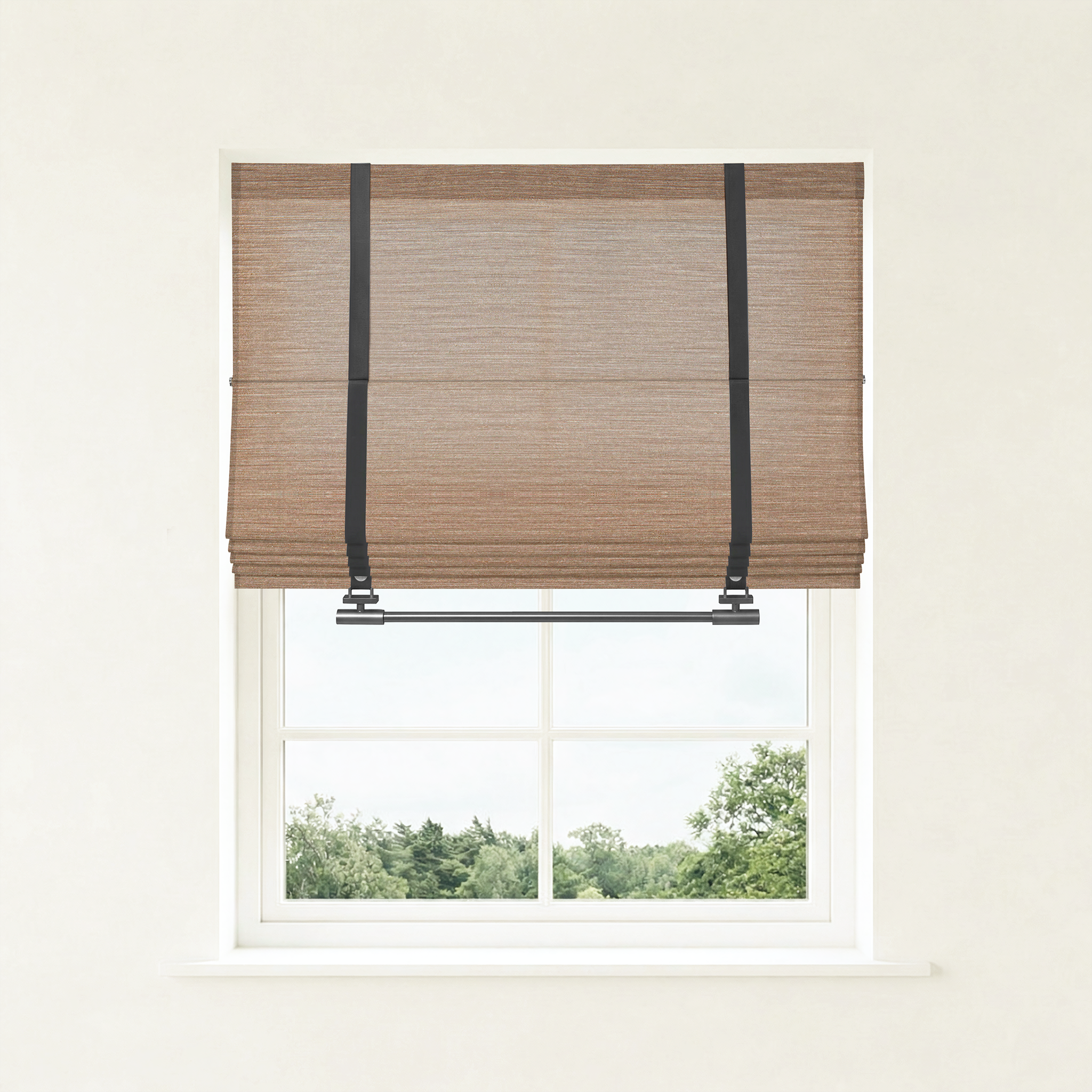 Ophelia Custom Linen Roman Shades-0
