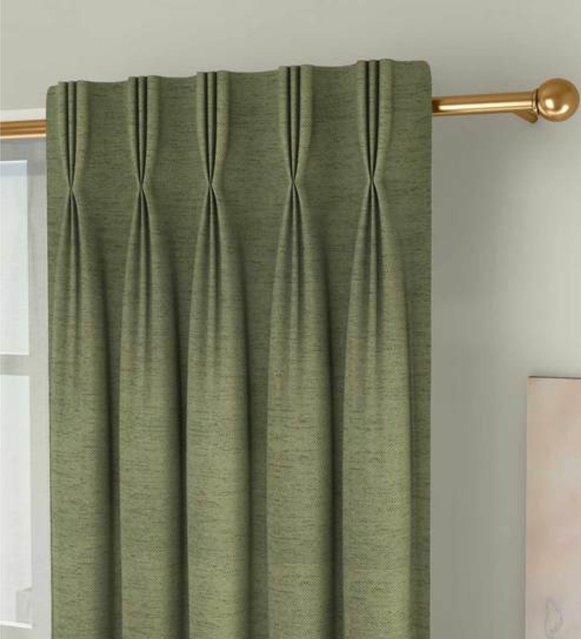 Organic Cotton Curtains | Triple Pinch Pleated | Standard & Made to Measure | Thermal Blackout-0