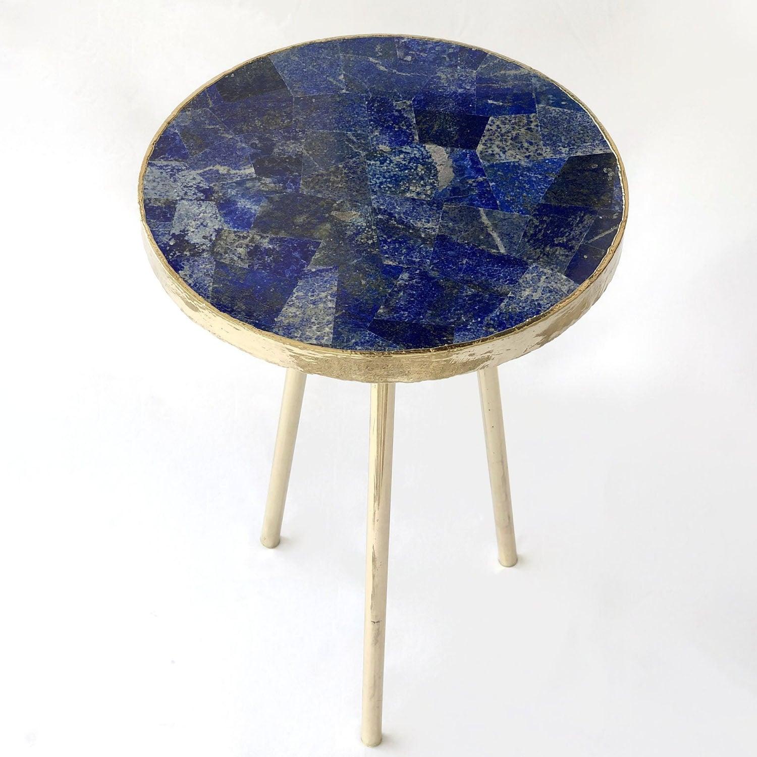 Lapis Lazuli Round Coffee/Side Table - PRHOMZ