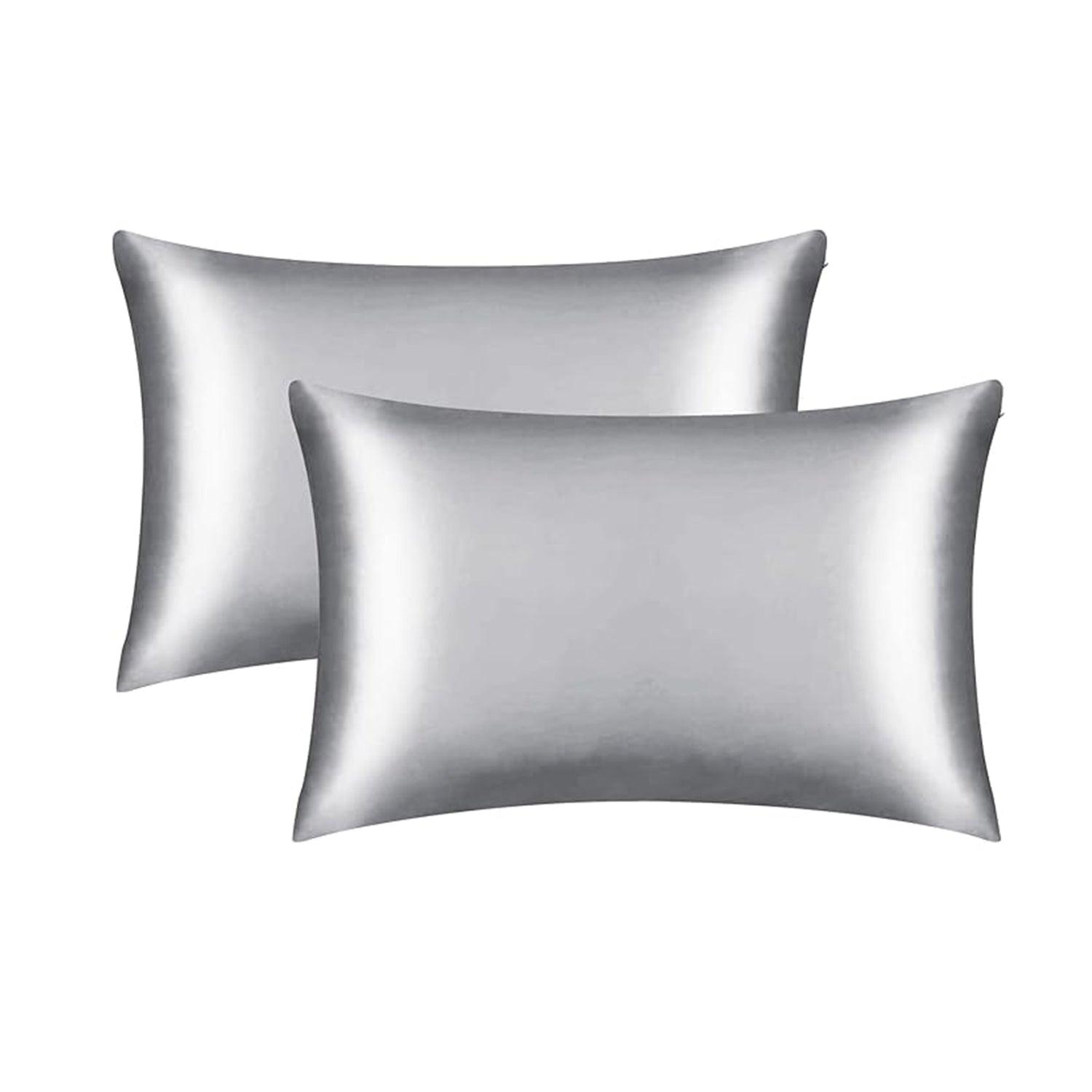 Set of 2 Pure Mulberry Silk Pillowcases - PRHOMZ