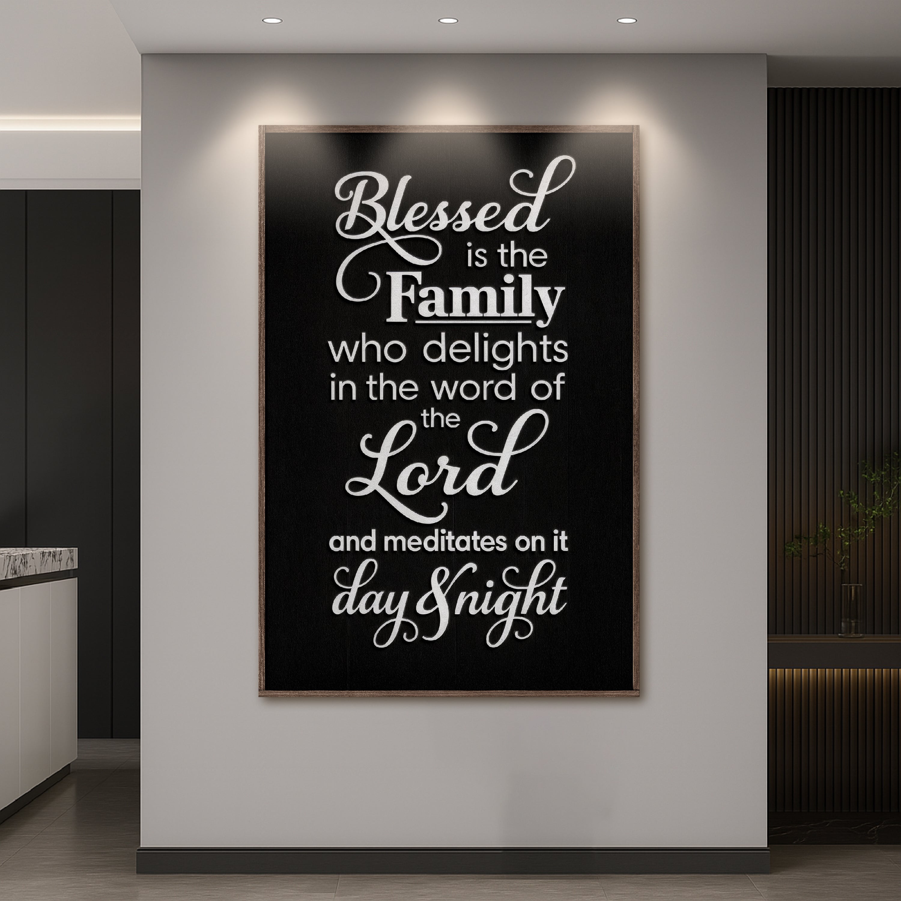 Blessed Is The Family Faith Sign II