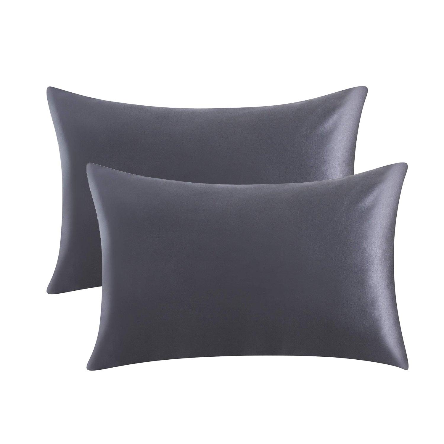 Set of 2 Pure Mulberry Silk Pillowcases - PRHOMZ