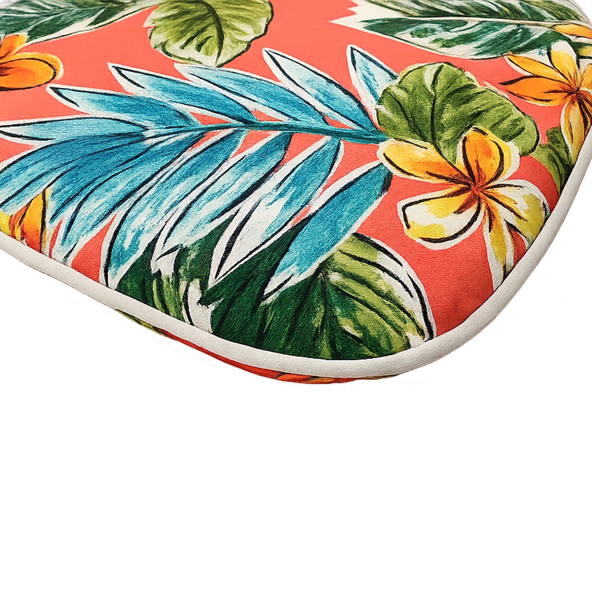 Outdoor Patio Chair Cushions, Water-Repellent U-Shape Thick Foam Seat Cushions (Set of 4)