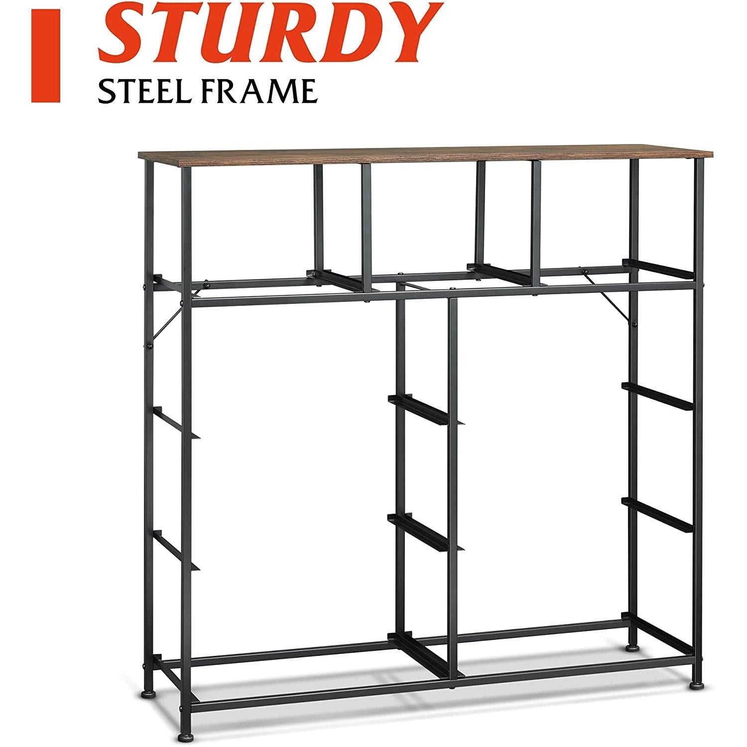 Fabric Storage Tower 9 Drawer Organizer In Rustic Brown