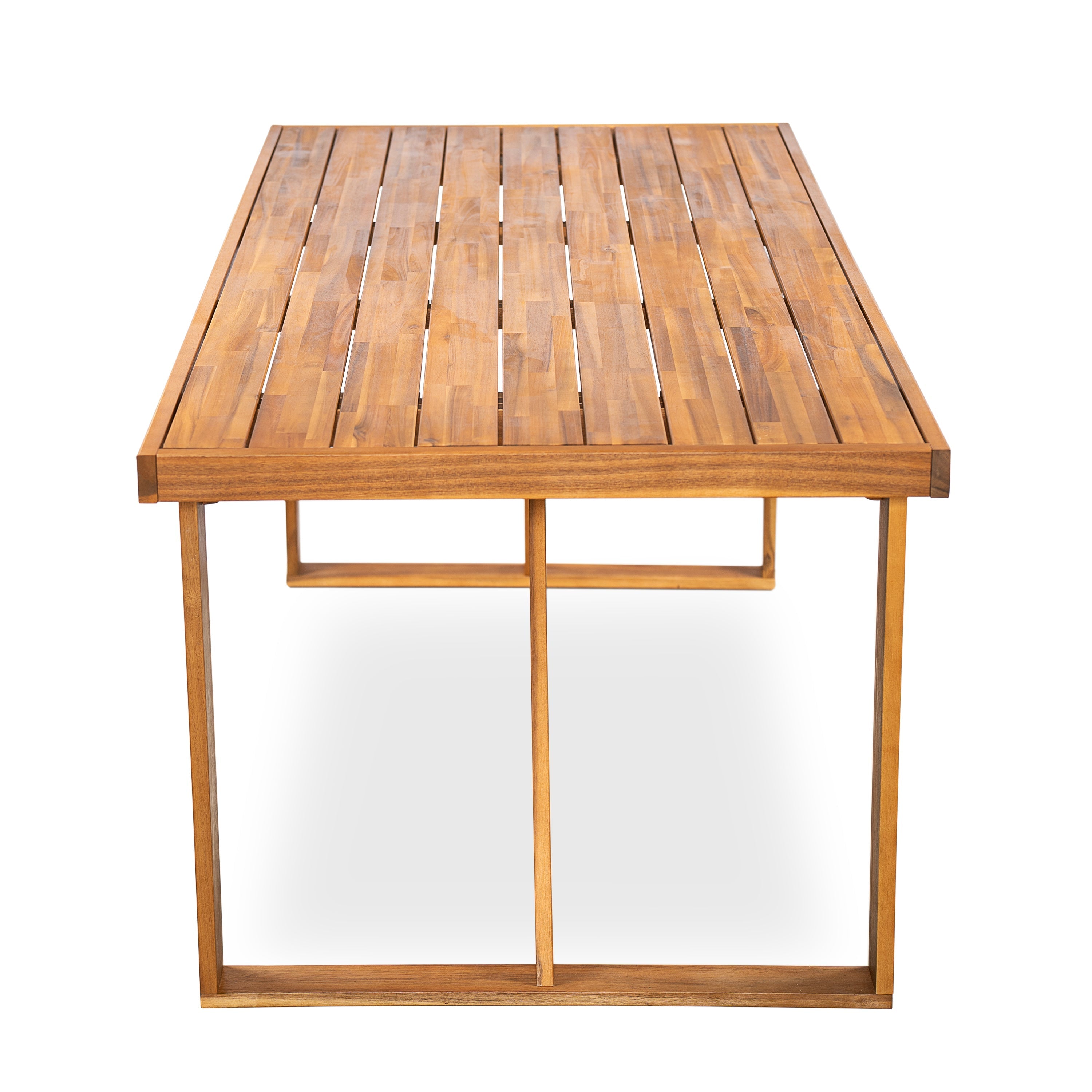 7 Pieces Acacia Wood Outdoor Dining Set with Cushions