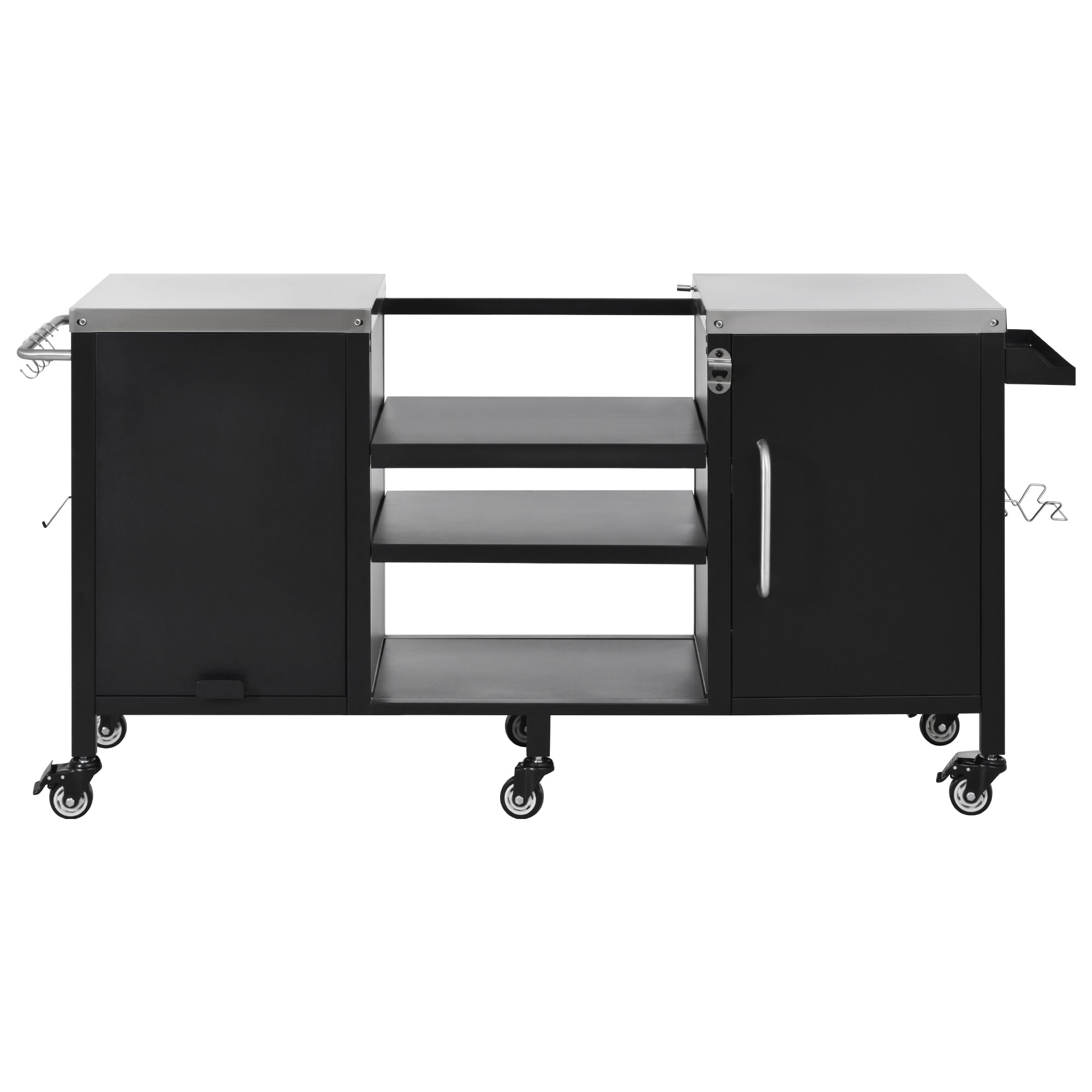 K&K 72.4' Large Grill Table for Big Green Egg