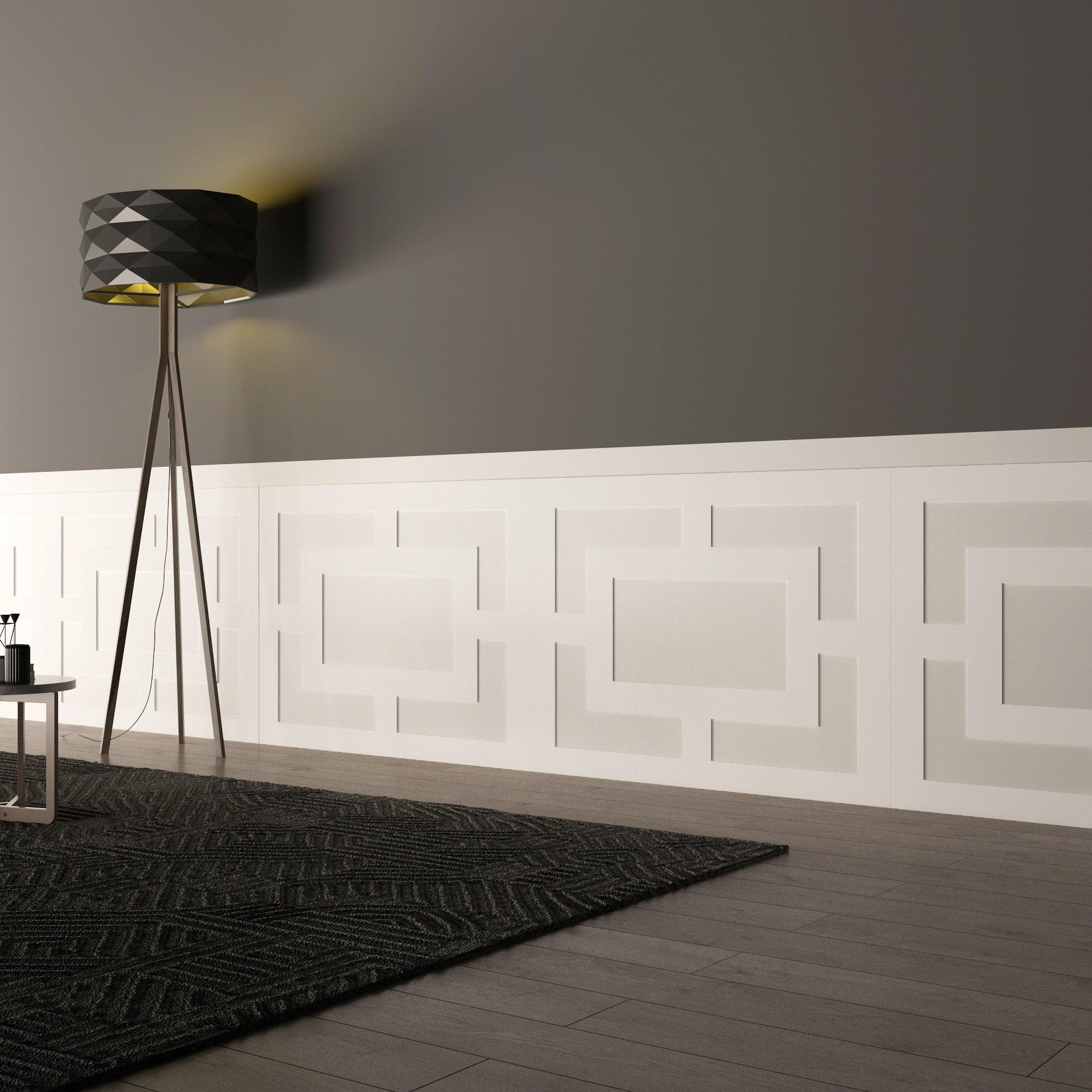 Mid Century Wainscot 3D Wall Panels - PRHOMZ