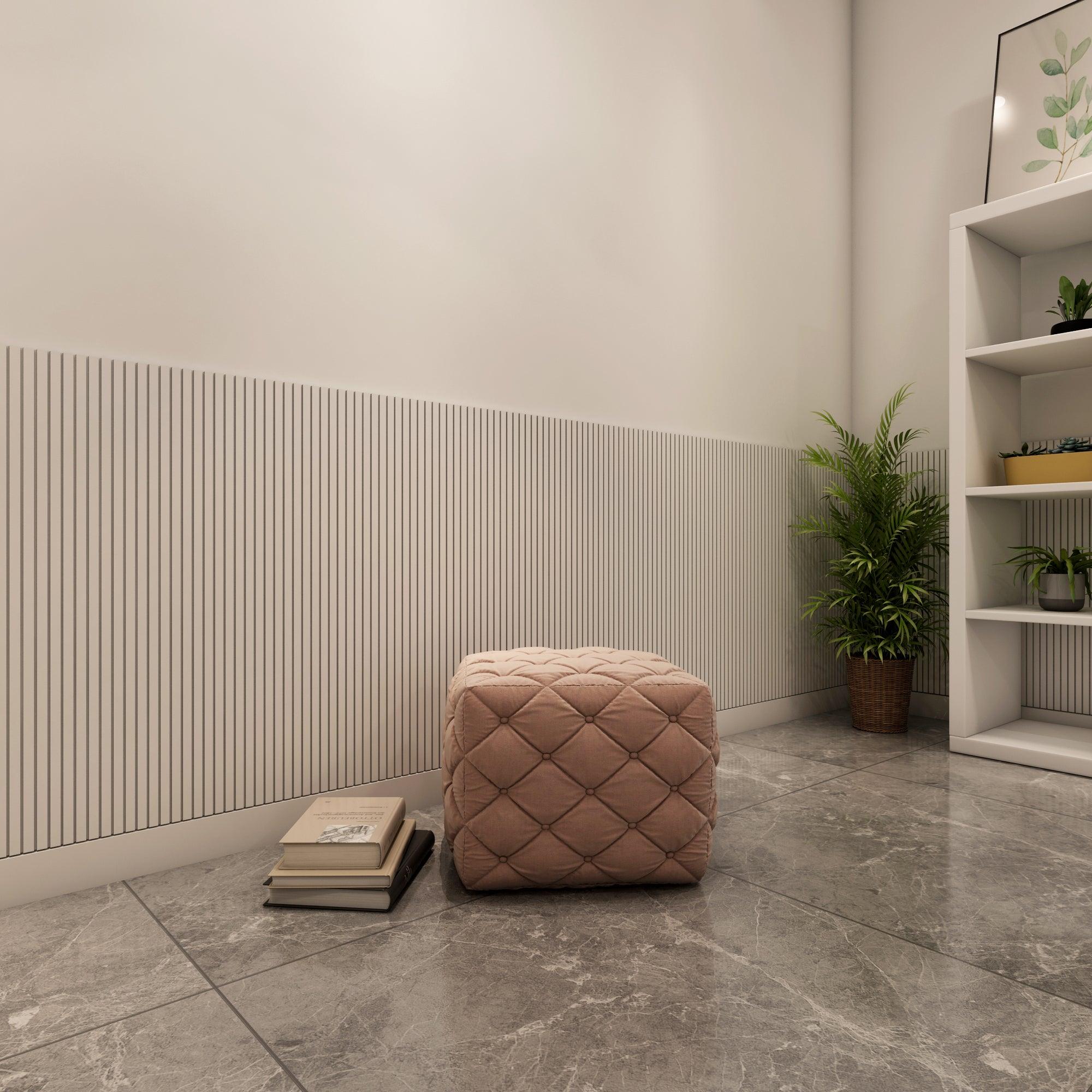 White Bars 3D Wainscot - PRHOMZ