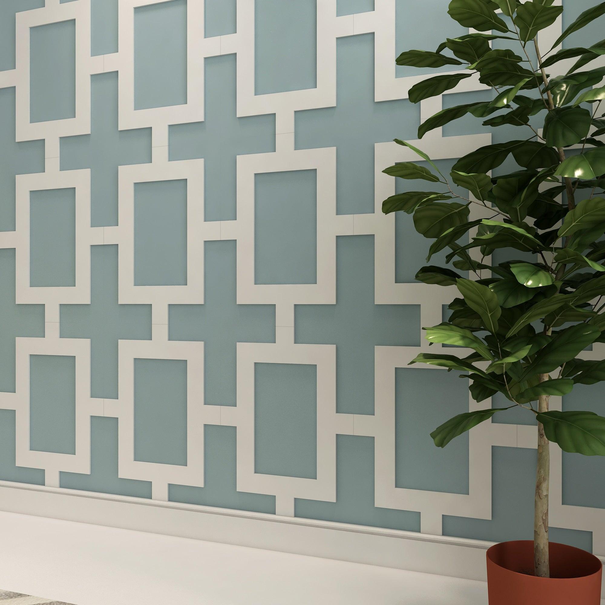 Rectangular Mid Century 3D Wall Panels - PRHOMZ