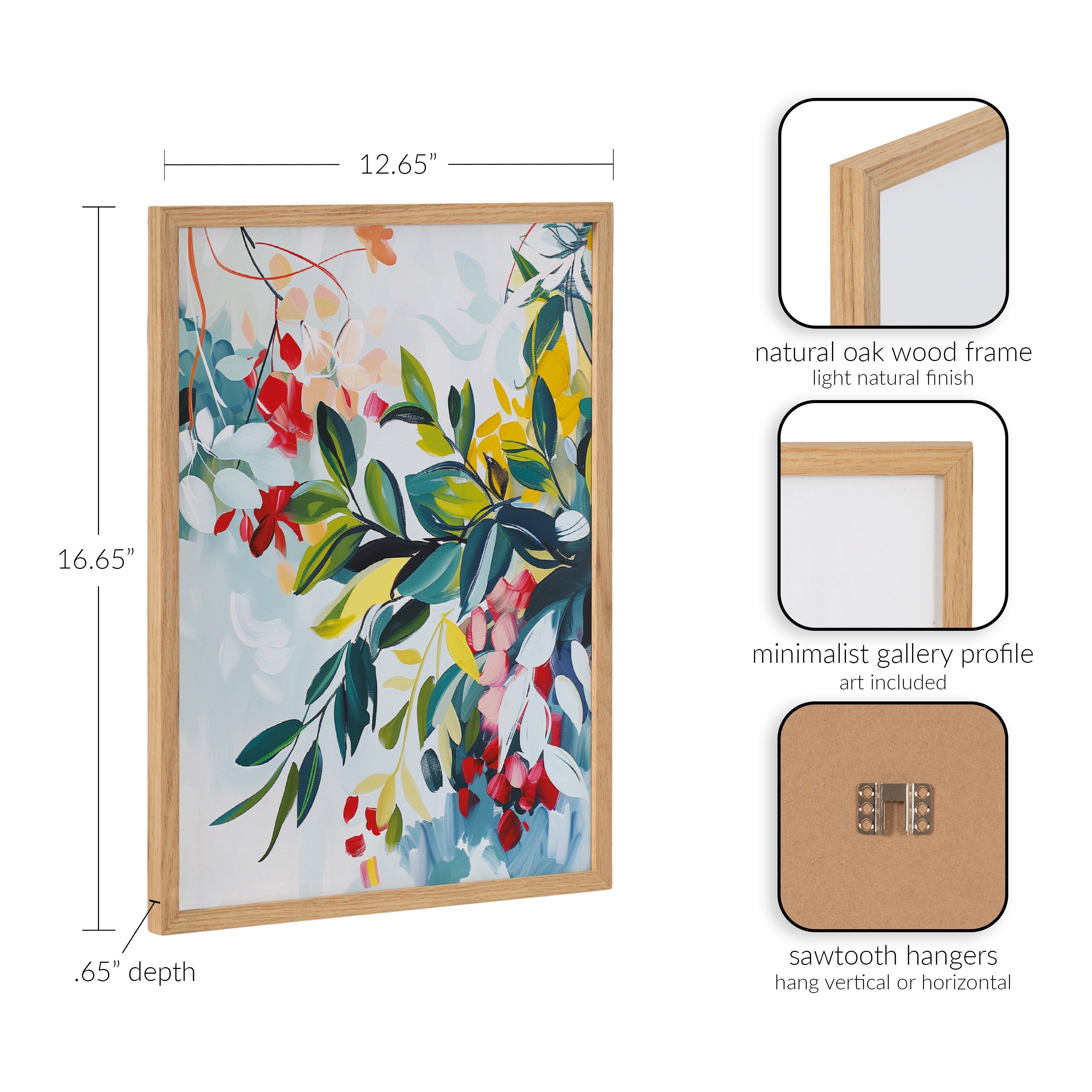 Gallery Jewel Tone Botanical Abstract Print by The Creative Bunch Studio