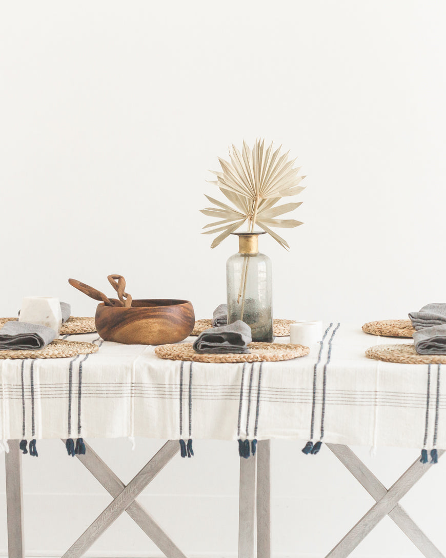 Ribbons Cotton Tablecloth-1