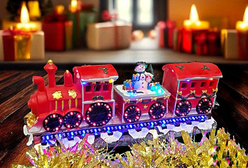 Christmas Train Decoration. Christmas Village F07M3-7-FQ23039-0