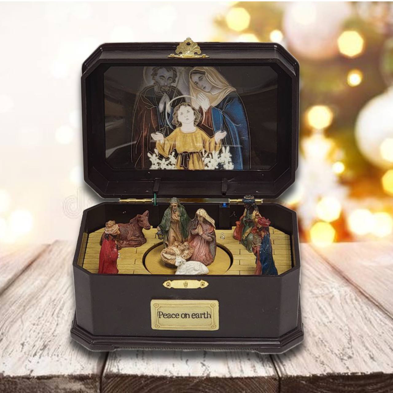 Traditional Nativity Scene Christmas Miniature. Christmas Village F07M4-4-1
