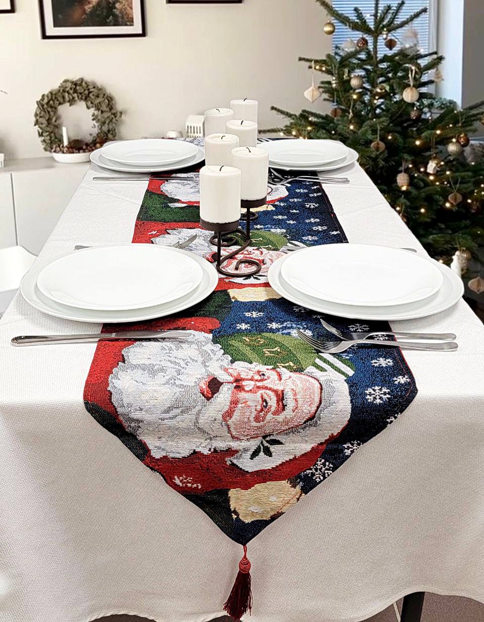 Santa Claus Christmas Table Runner F07M5-8C-0