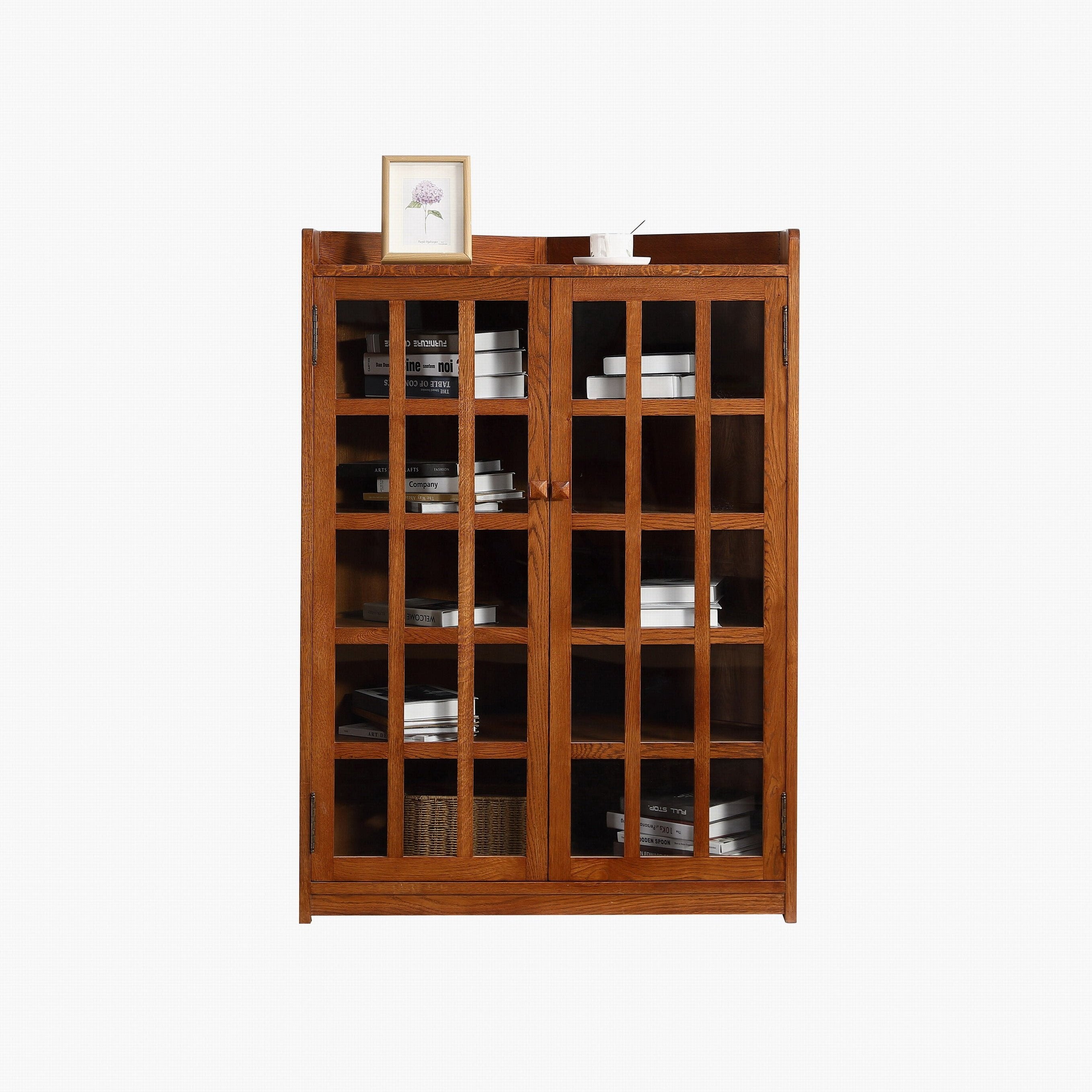 Mission Oak Corner Bookcase / Cabinet - Michael's Cherry