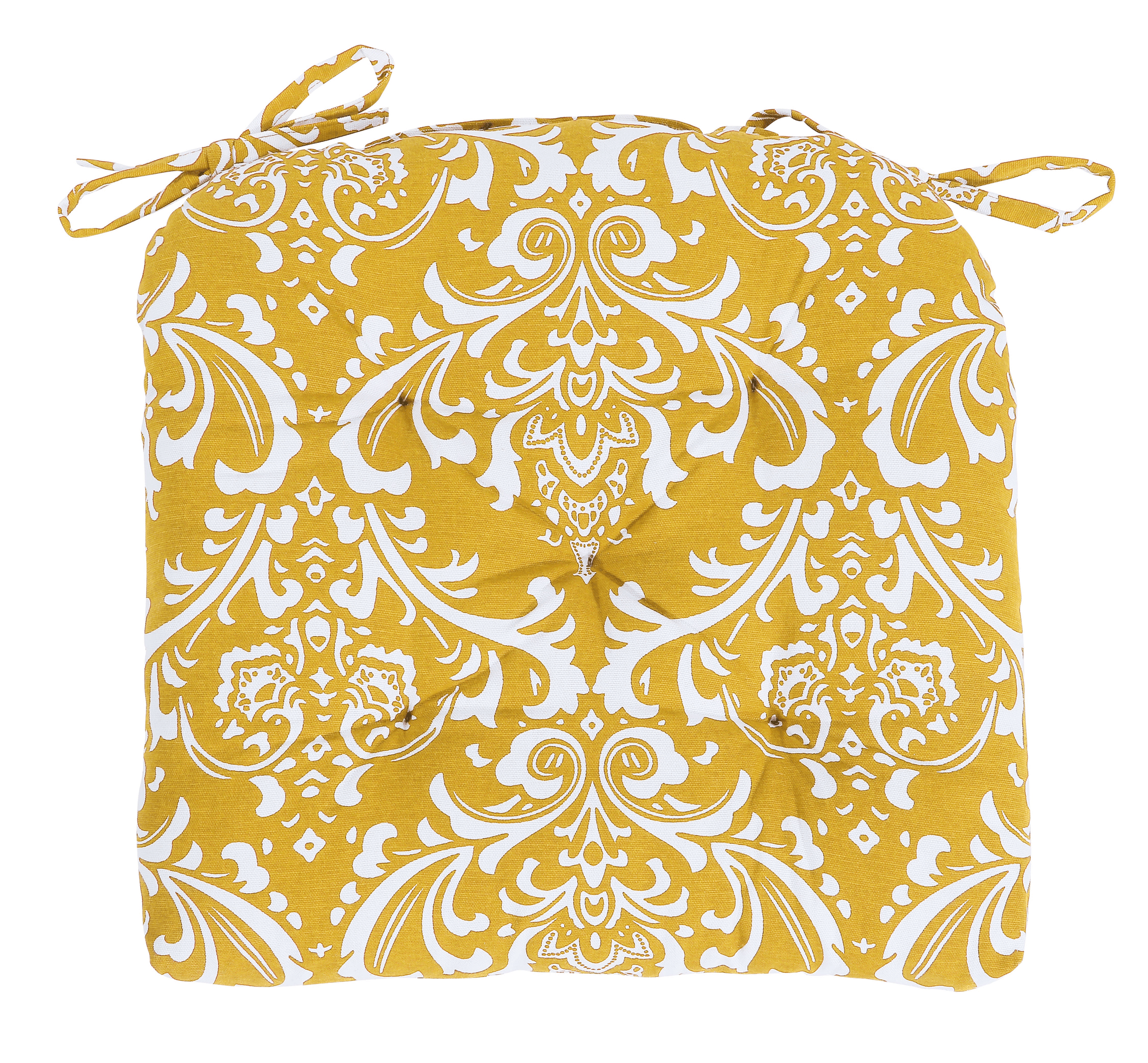 100% Cotton Comfortable Chair Pads With Ties And Thick Filling - PRHOMZ