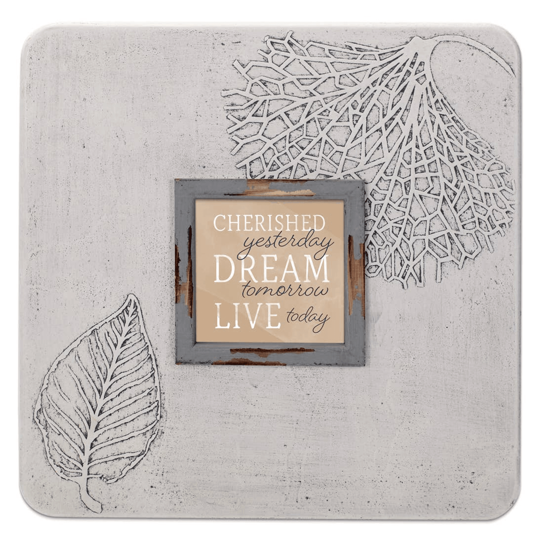 Cherished Yesterday Leaf-Impressed Photo Frame - PRHOMZ