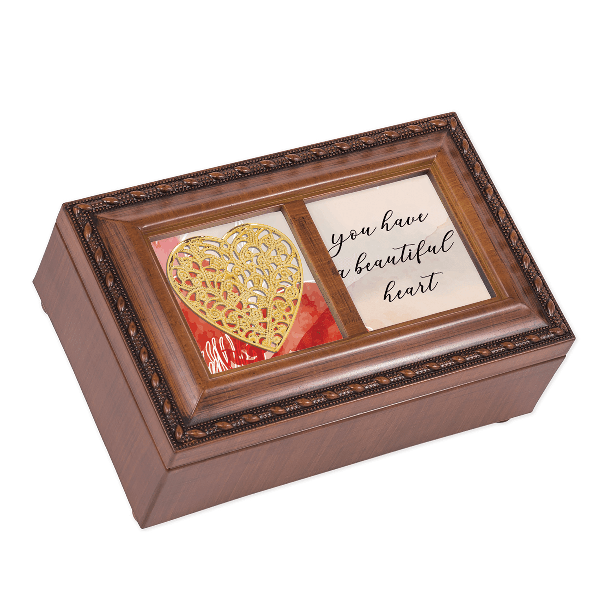Elegant Petite Musical Keepsake Box With Photo Frame - PRHOMZ