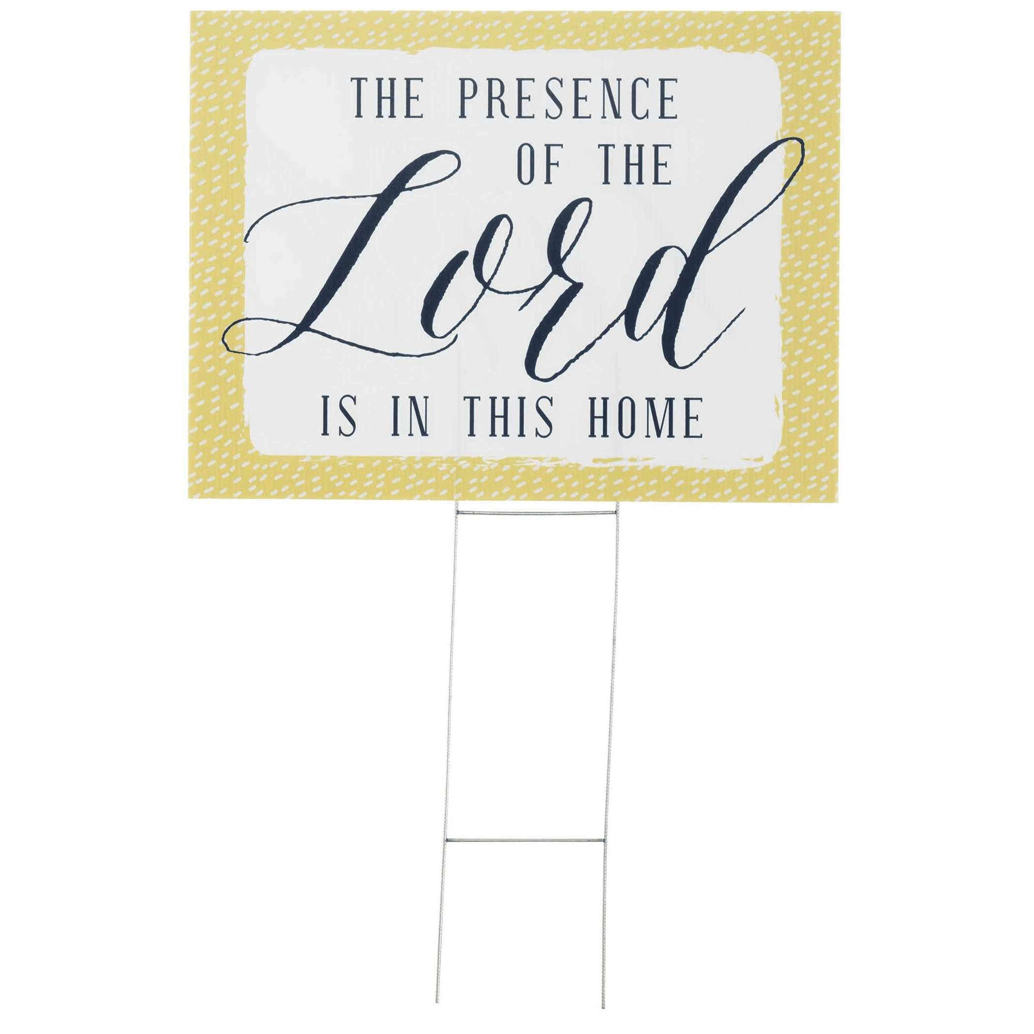 The Presence Of The Lord Is In This Home Outdoor Yard Sign - PRHOMZ