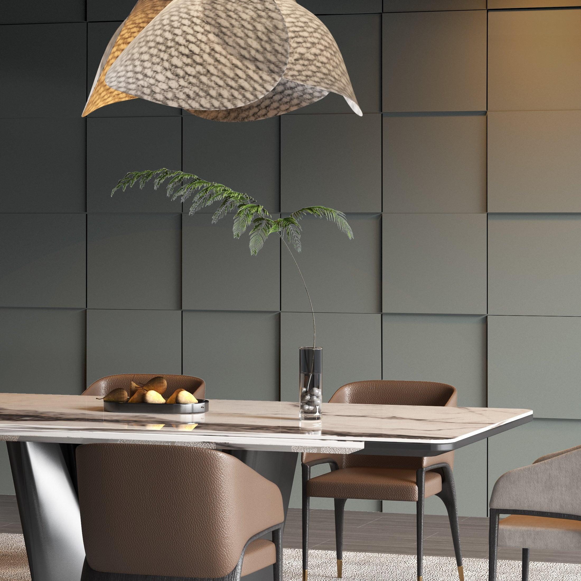 Middle Grey Modular Squares - PRHOMZ