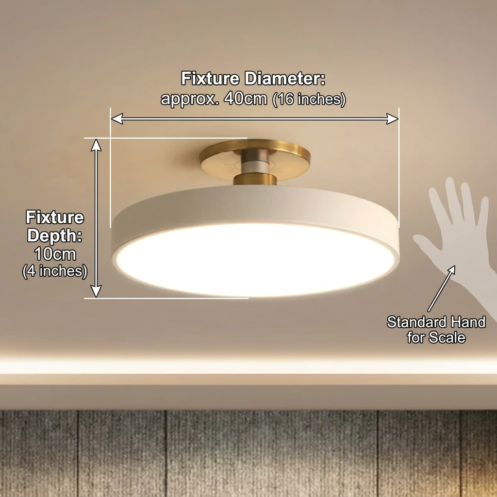 Minimalist Round LED Ceiling Light Nordic Flush Mount Lamp